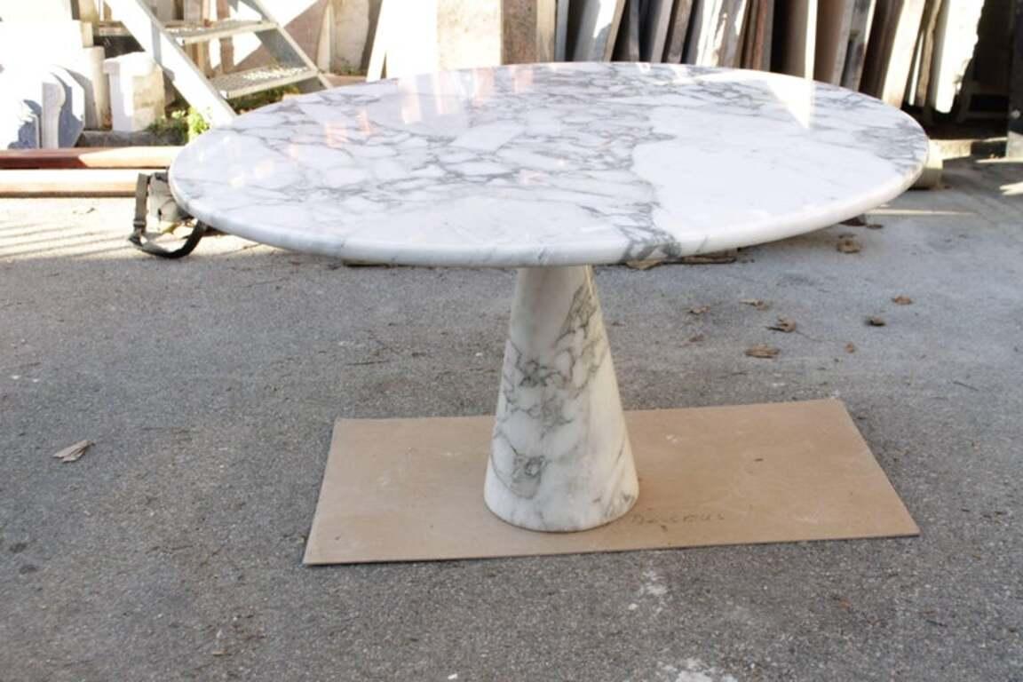 Angelo Mangiarotti M1 Arabescato Marble Dining Table by Skipper, Italy ca. 1969 In Excellent Condition For Sale In Geneva, CH