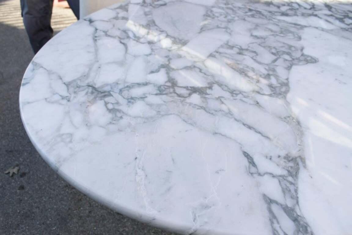 Mid-20th Century Angelo Mangiarotti M1 Arabescato Marble Dining Table by Skipper, Italy ca. 1969 For Sale
