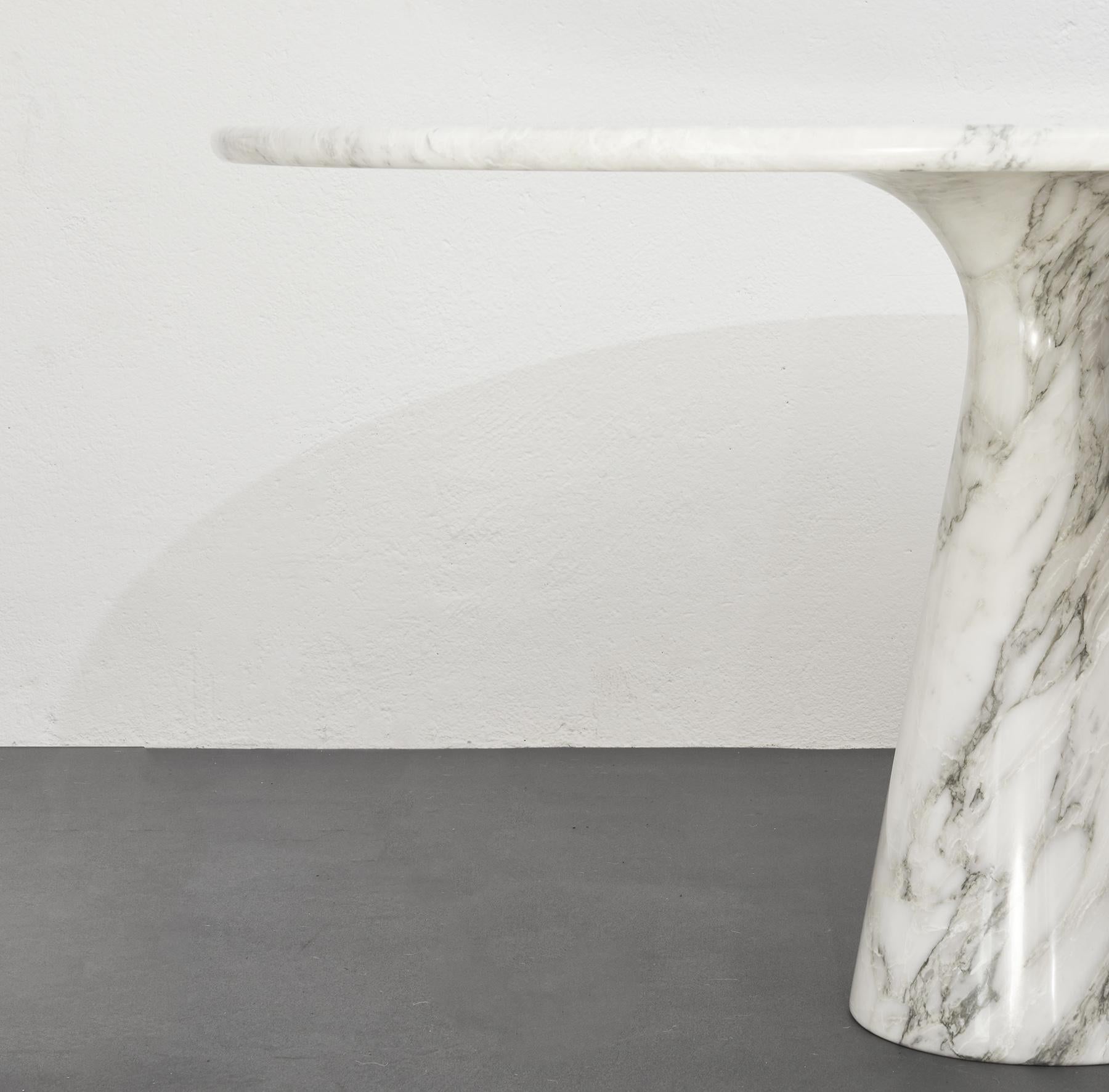 Italian Angelo Mangiarotti M1 Dining Table, for Skipper, Arabescato Marble, Italy 1969