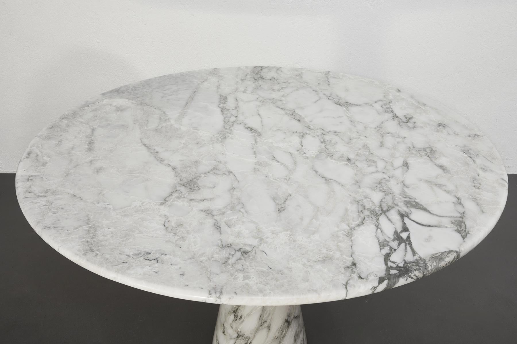 Mid-20th Century Angelo Mangiarotti M1 Dining Table, for Skipper, Arabescato Marble, Italy 1969