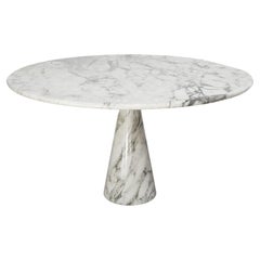 Angelo Mangiarotti M1 Dining Table, for Skipper, Arabescato Marble, Italy 1969