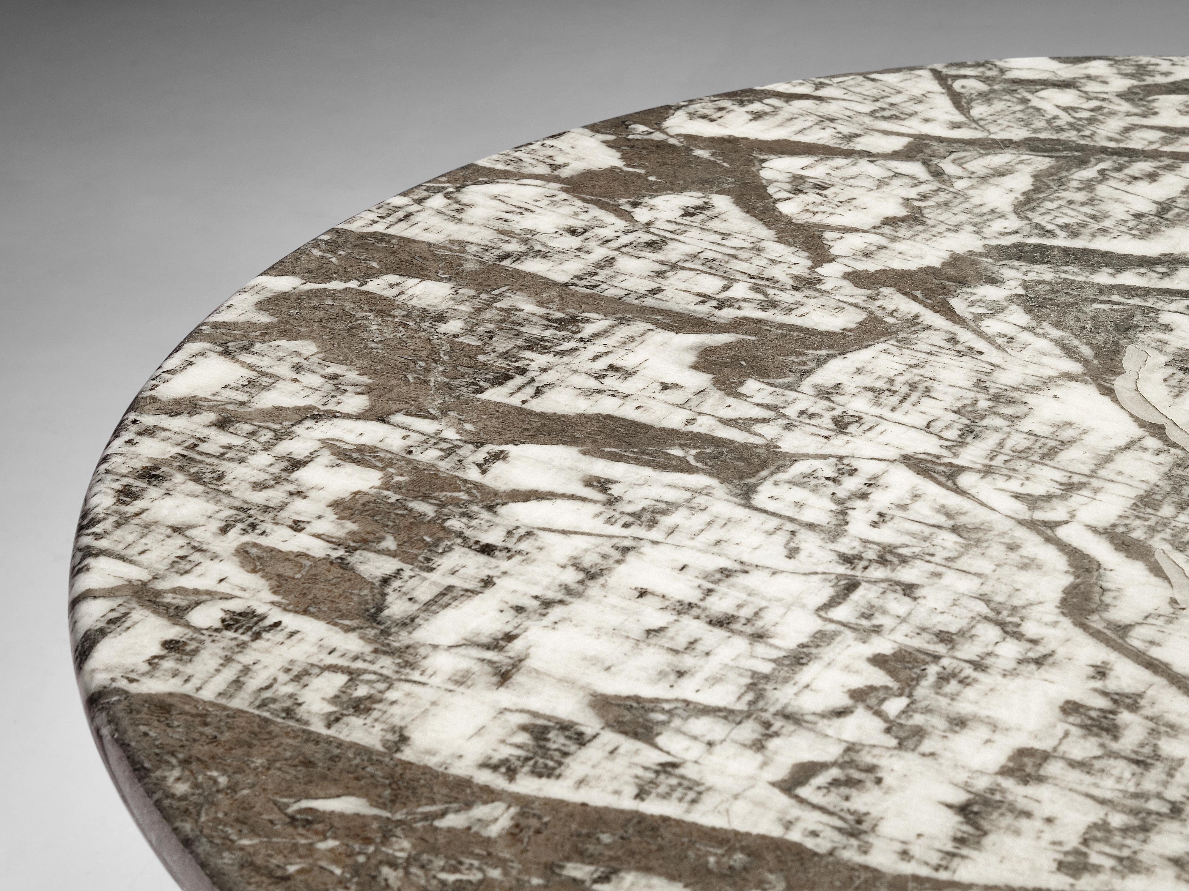Mid-20th Century Angelo Mangiarotti M1 Dining Table in Patterned Marble
