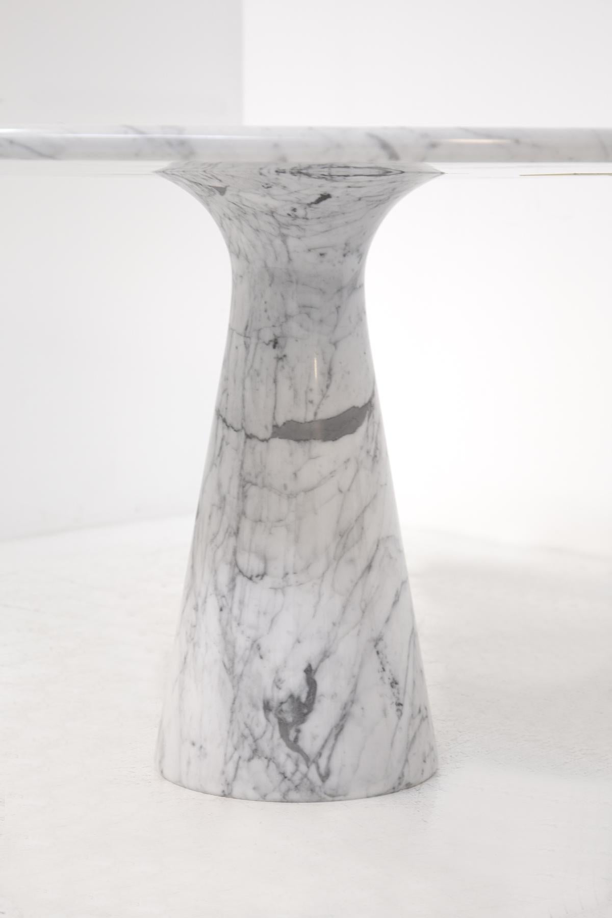 Mid-Century Modern Angelo Mangiarotti M1 T70 Table for Skipper in Carrara Marble, 1969s