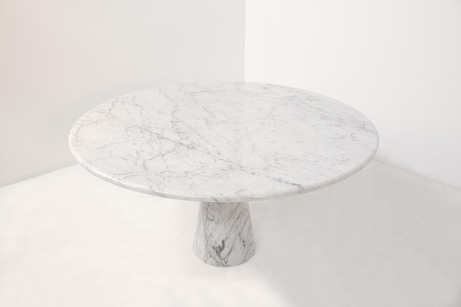 Angelo Mangiarotti M1 T70 Table for Skipper in Carrara Marble, 1969s 1