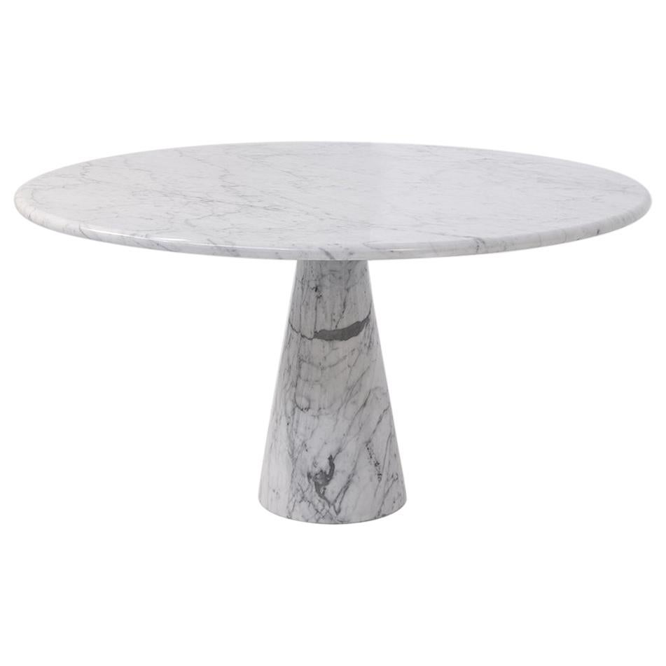 Angelo Mangiarotti M1 T70 Table for Skipper in Carrara Marble, 1969s