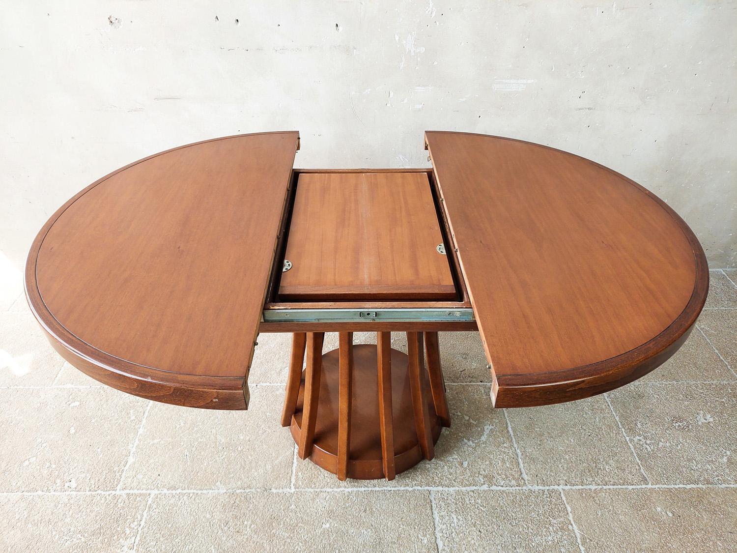 Angelo Mangiarotti Mahogany Dining Table for La Sorgente dei Mobili 1970s For Sale 4