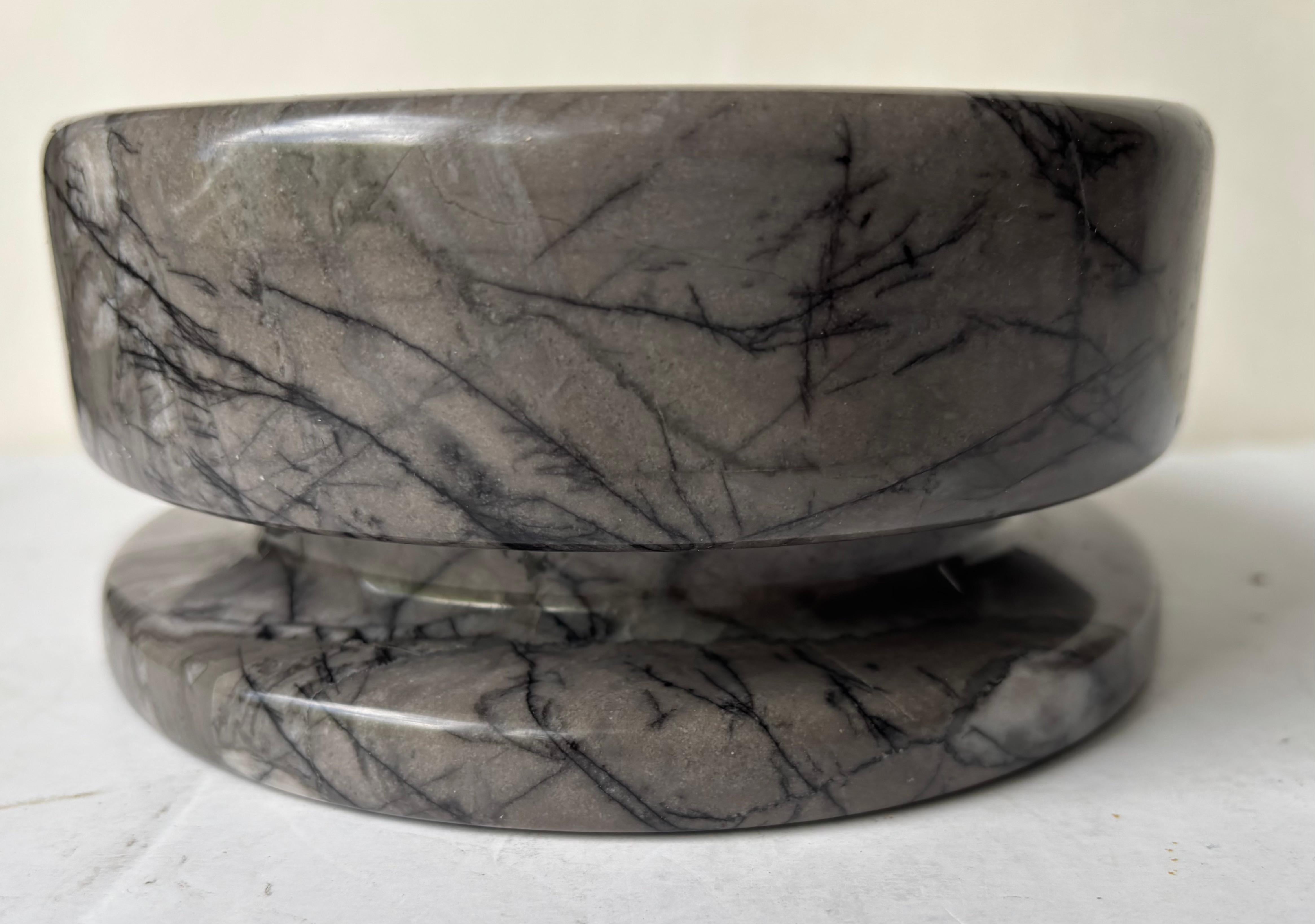 Modern Angelo Mangiarotti marble bowl / vessel  by Knoll For Sale