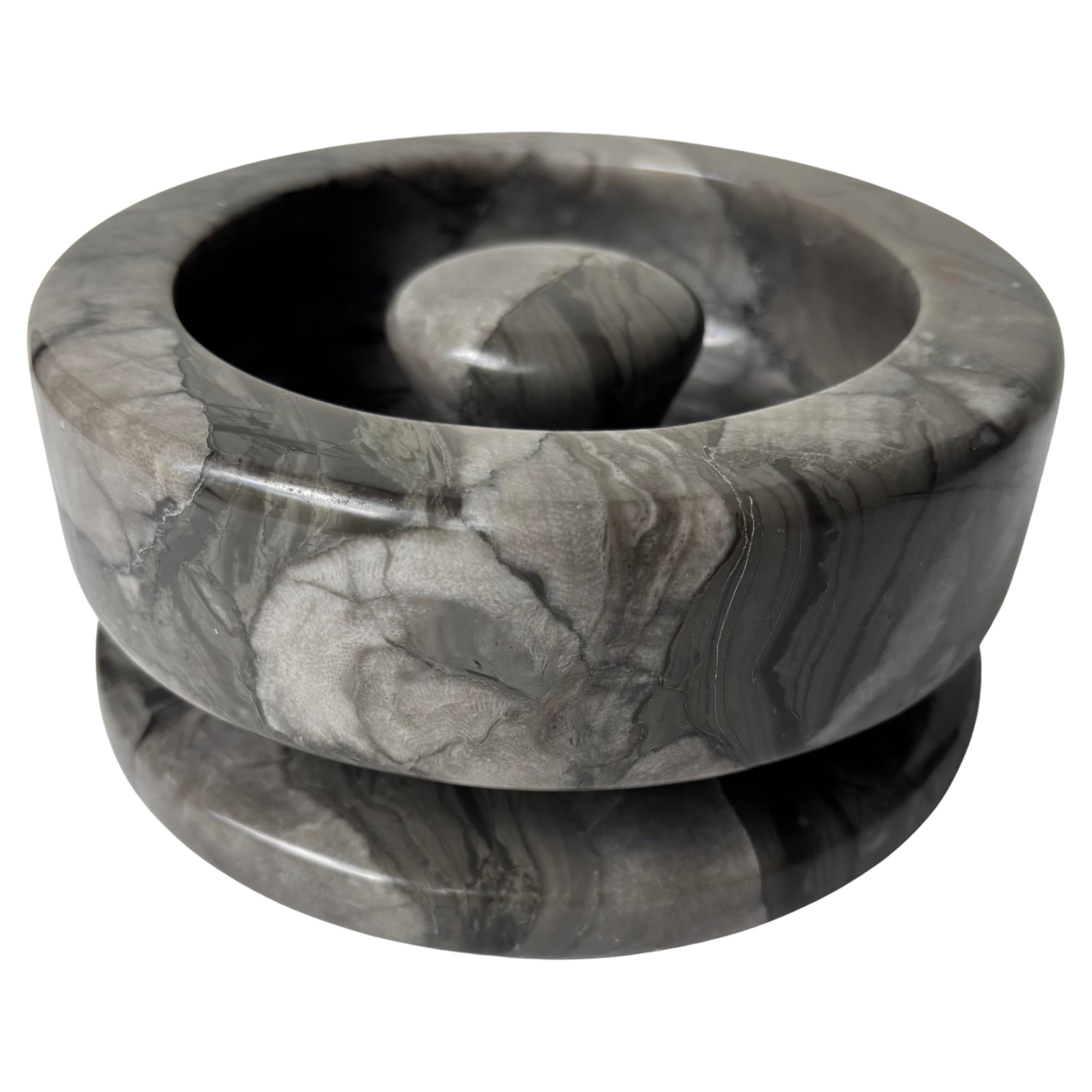 Ciotola/vaso in marmo Angelo Mangiarotti  da Knoll