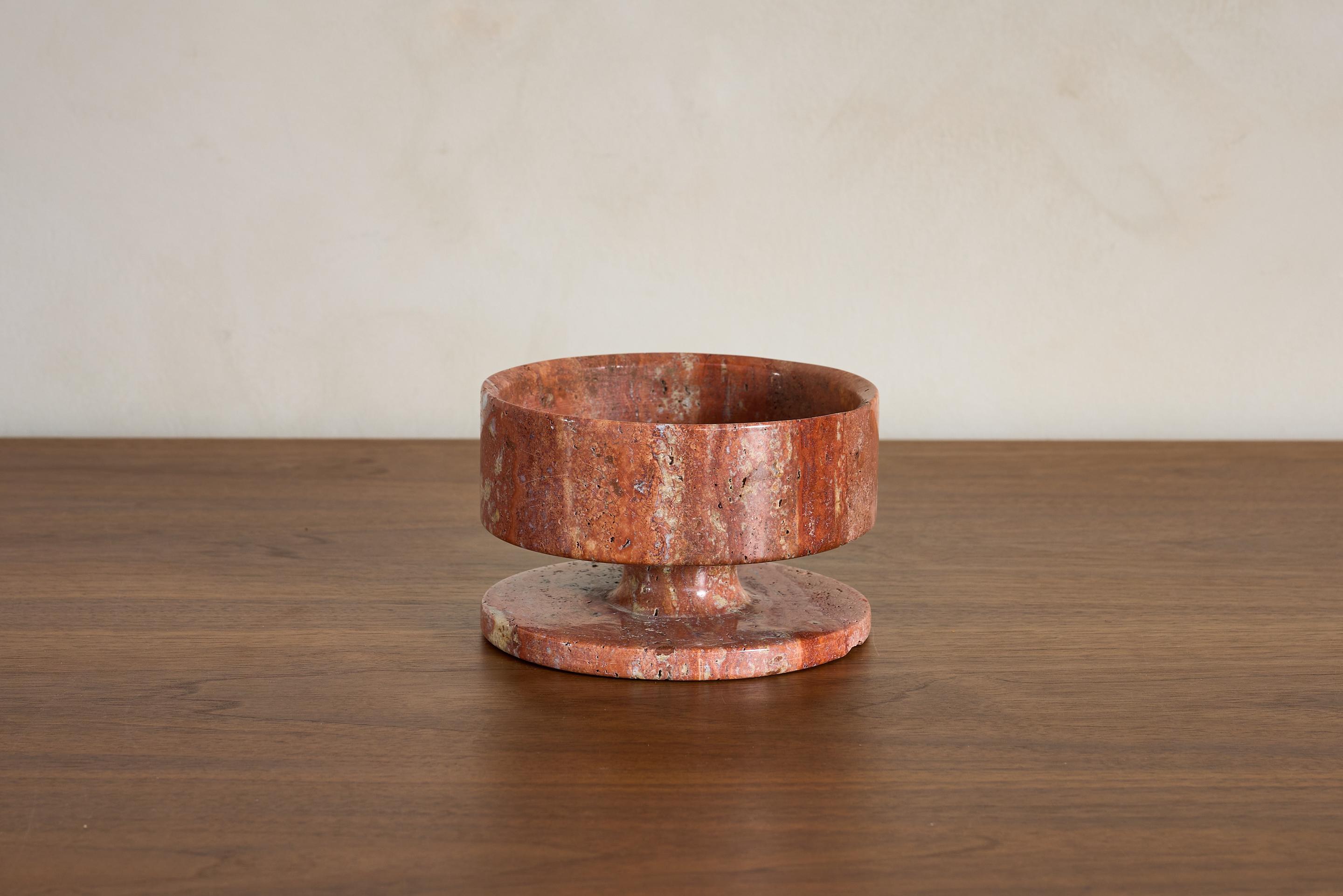 Italian Angelo Mangiarotti Marble Catch All For Sale