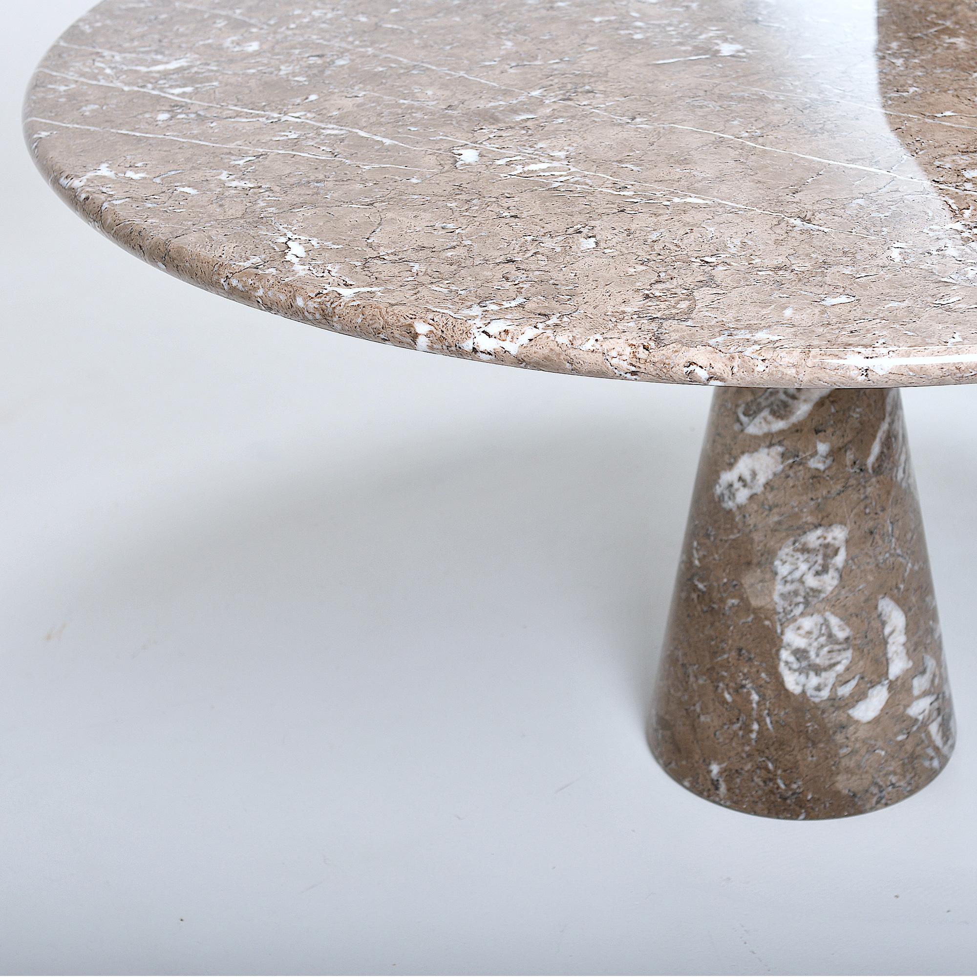 Post-Modern Mid-Century Modern Angelo Mangiarotti Marble Dining Table 1972 by Skipper, Italy