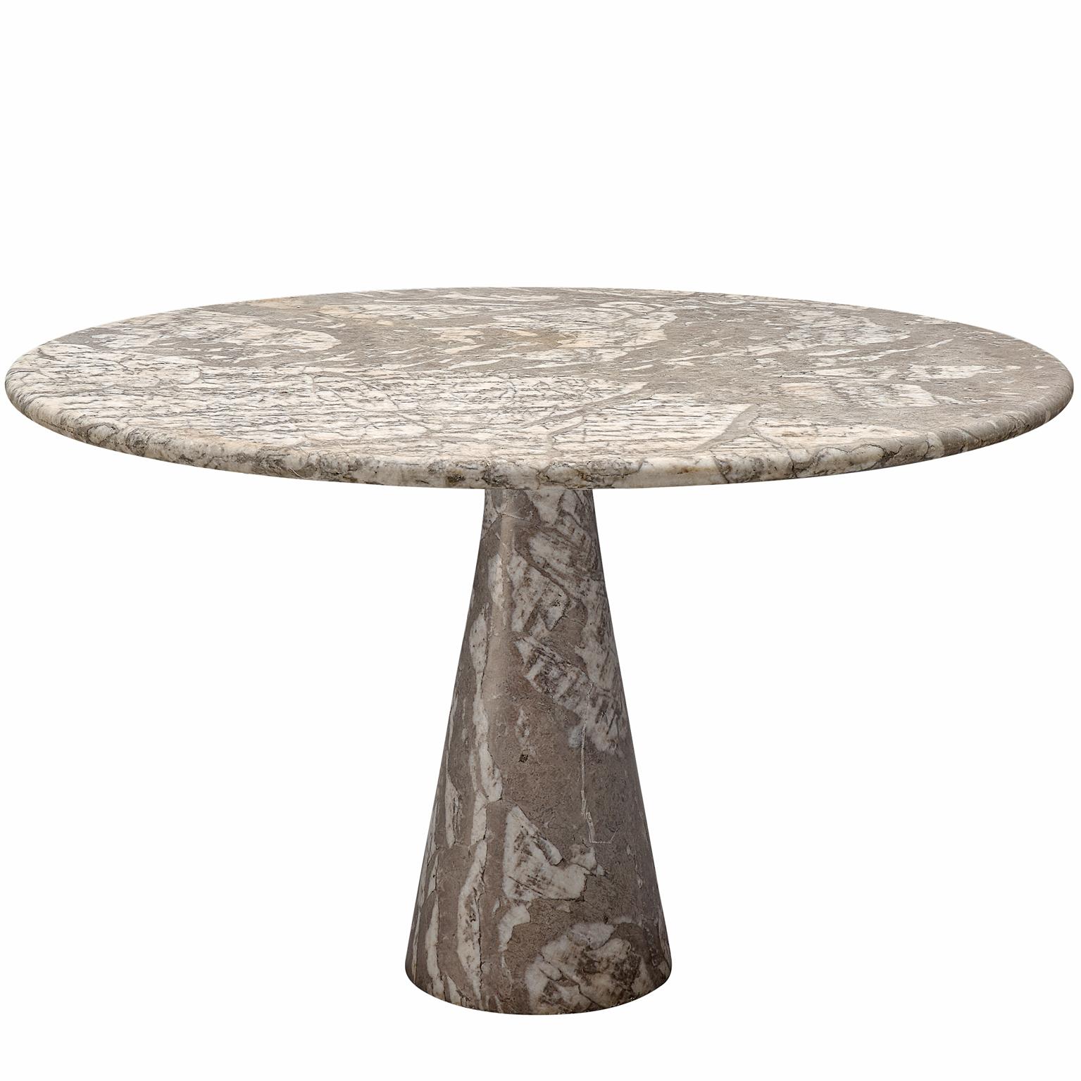 Angelo Mangiarotti Marble Pedestal Table