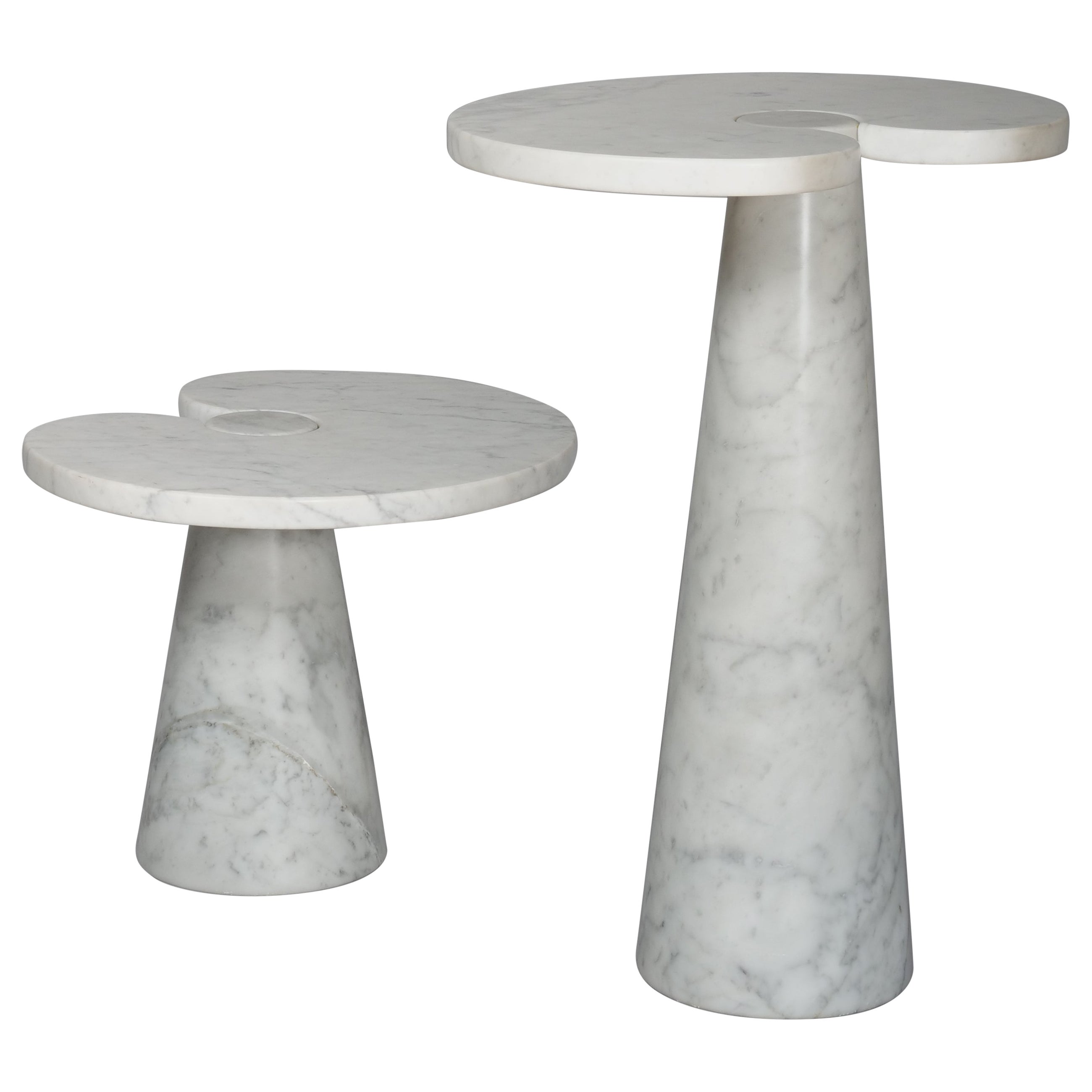 Angelo Mangiarotti marble side tables 'Eros' for Skipper