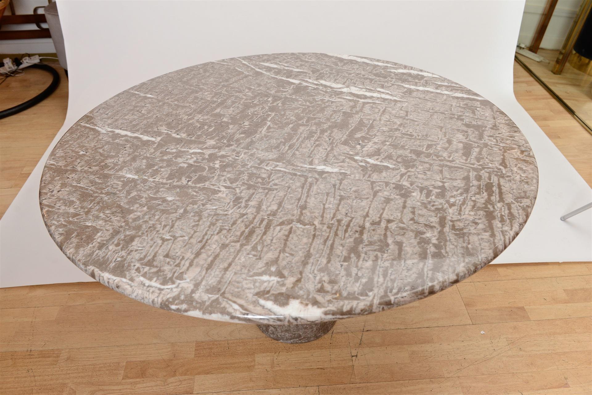 Late 20th Century Angelo Mangiarotti marble table by Skipper