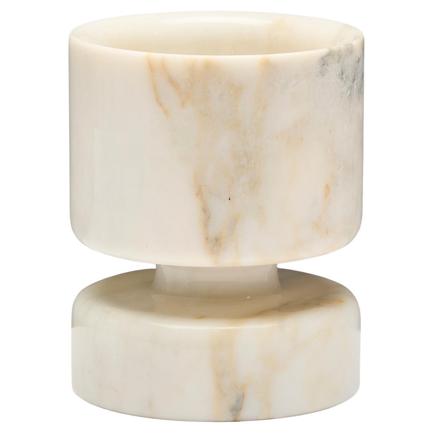 Angelo Mangiarotti Marble Vase for Knoll International, 1967s in vendita