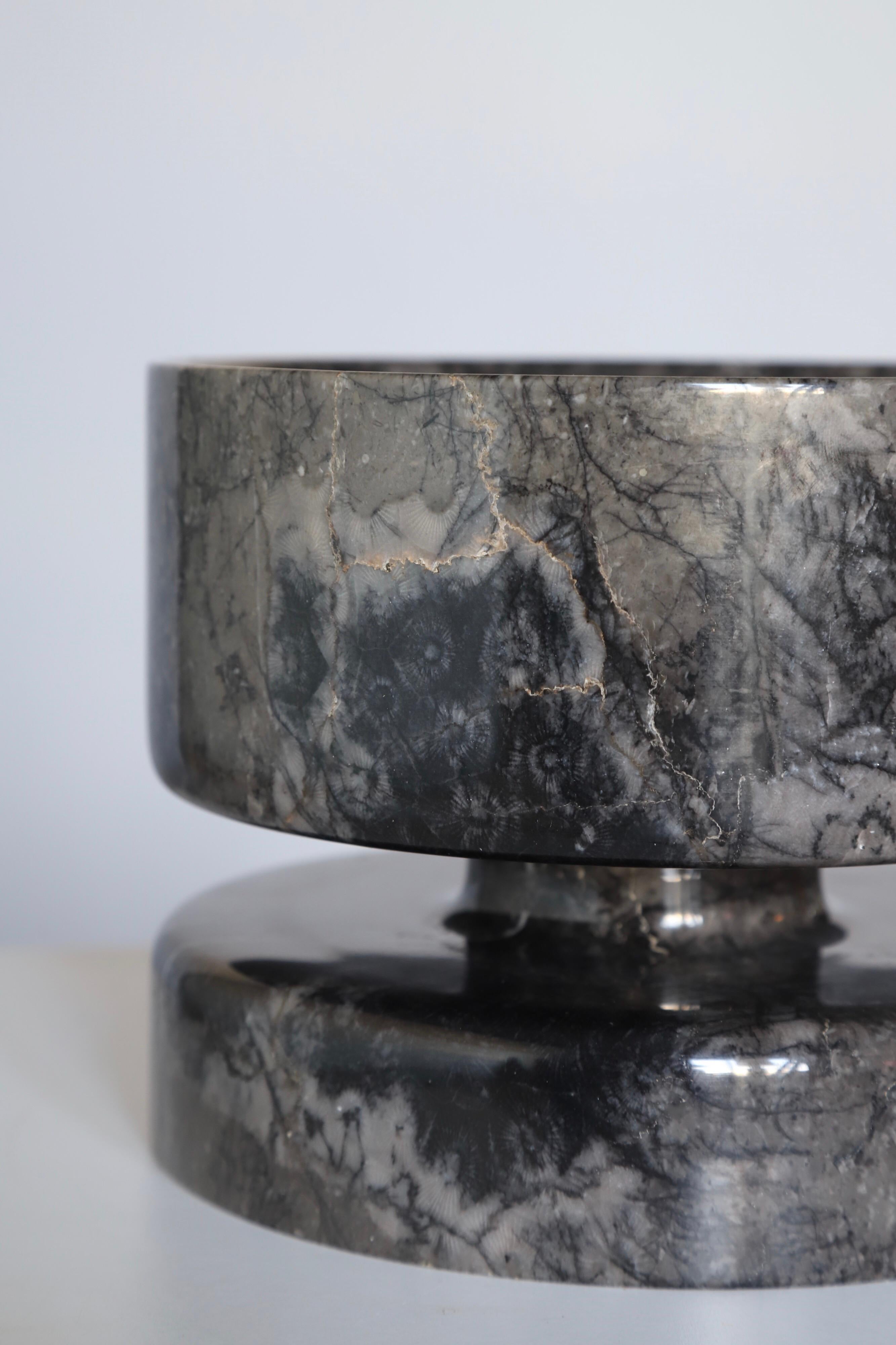 Mid-Century Modern Angelo Mangiarotti Marble Vessel Bowl for Knoll