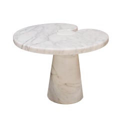 Angelo Mangiarotti Mid-Century Modern Serie Eros Marble Italian Side Table