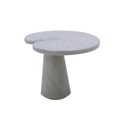 Angelo Mangiarotti Table d'appoint italienne en marbre The Modernity Eros