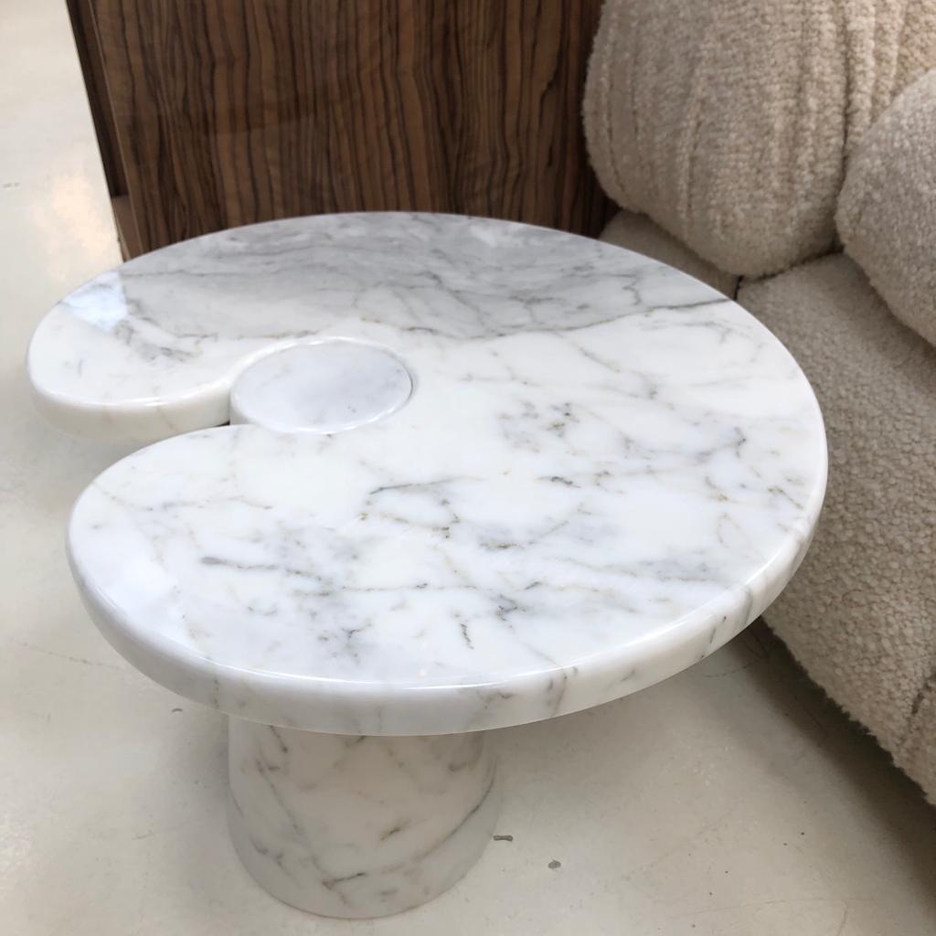 Angelo Mangiarotti Mid-Century Modern Serie Eros Marble Italian Side Table 4