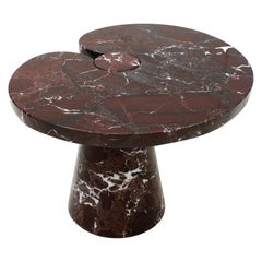 Vintage Angelo Mangiarotti Mid-Century Modern Serie Eros Marble Italian Side Table