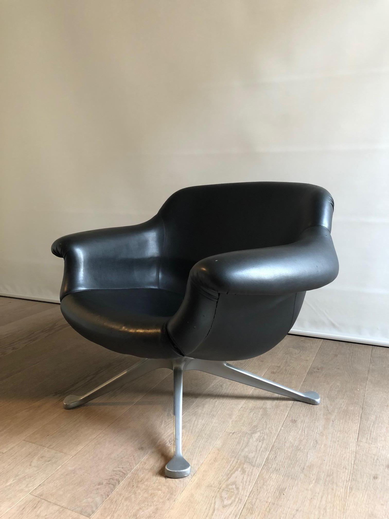 Angelo Mangiarotti Midcentury 1110 Lounge Chair, Cassina, 1963 In Good Condition For Sale In Padova, IT