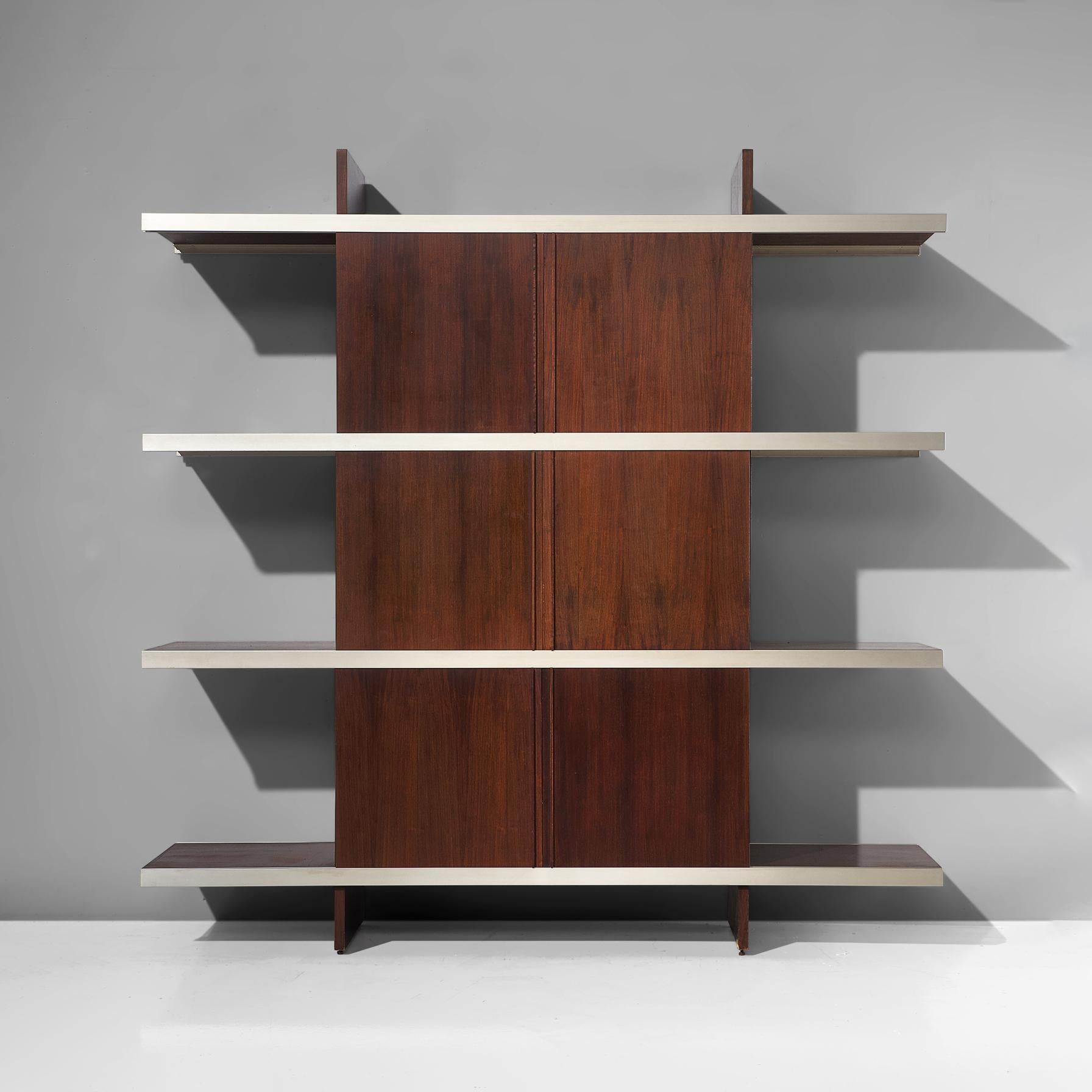 Mid-Century Modern Angelo Mangiarotti Multi-use Cabinet with Sliding Doors 