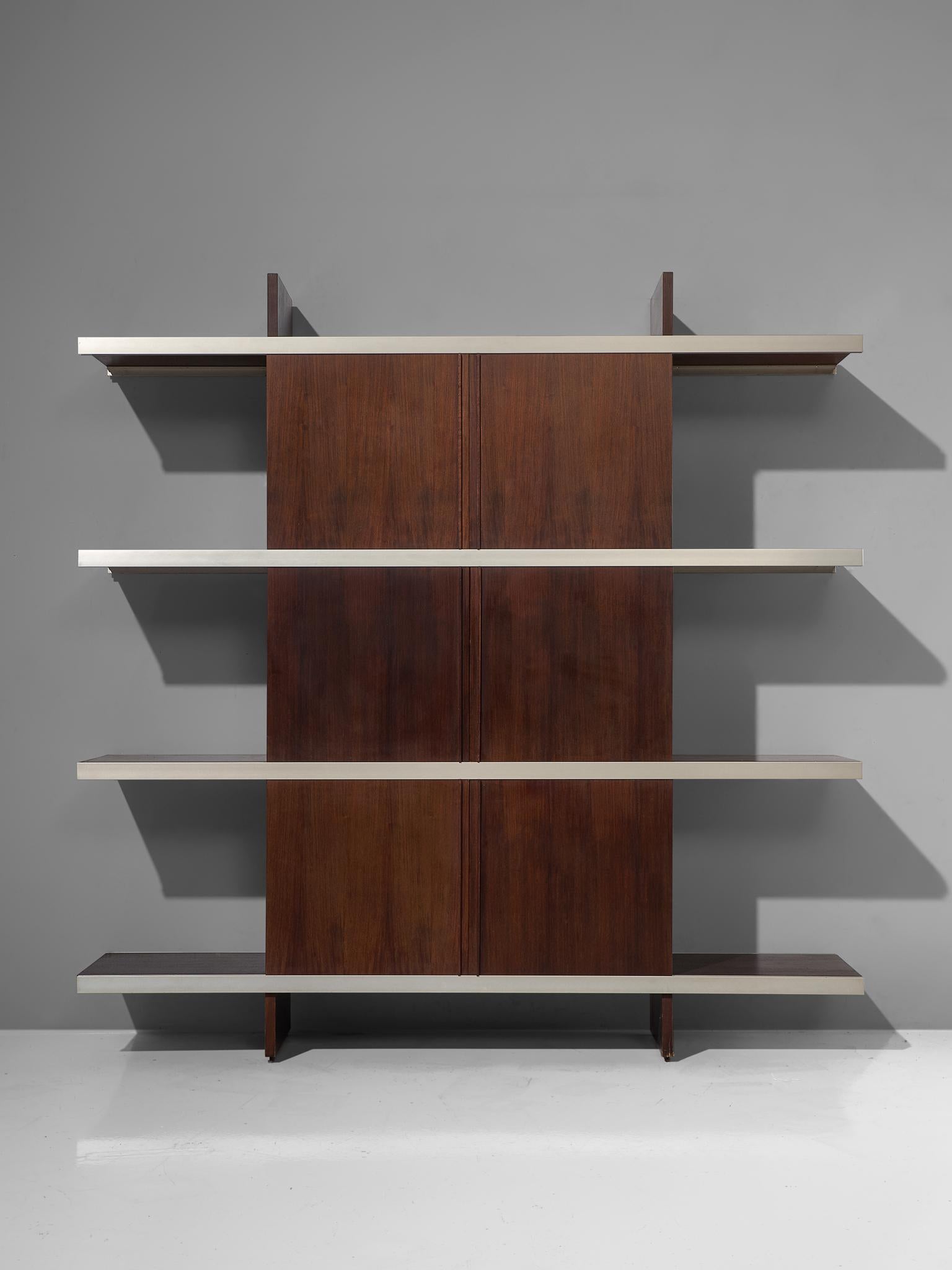 Mid-Century Modern Angelo Mangiarotti Multiuse Cabinet with Sliding Doors