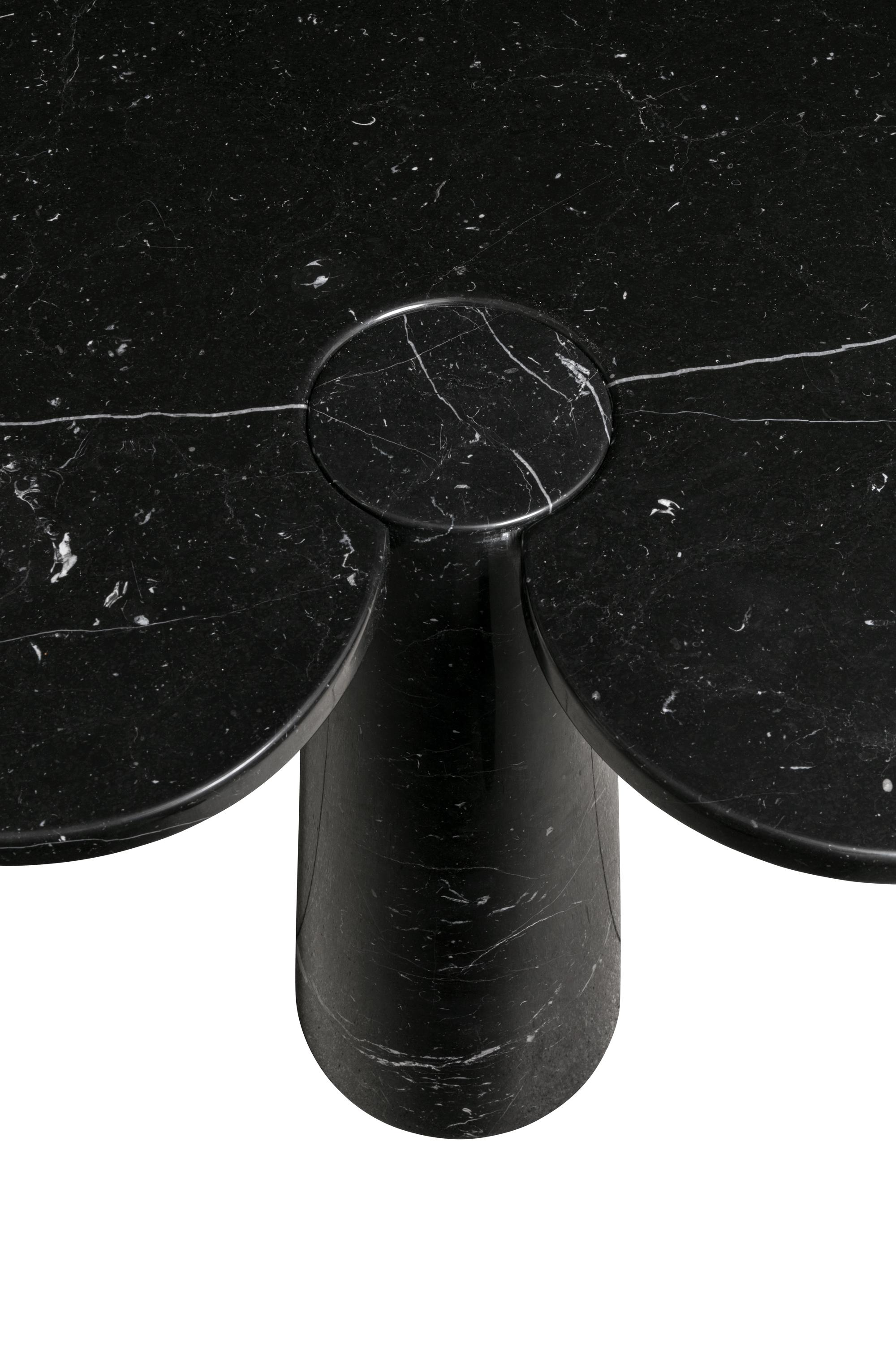 Italian Angelo Mangiarotti Nero Marquina Marble 