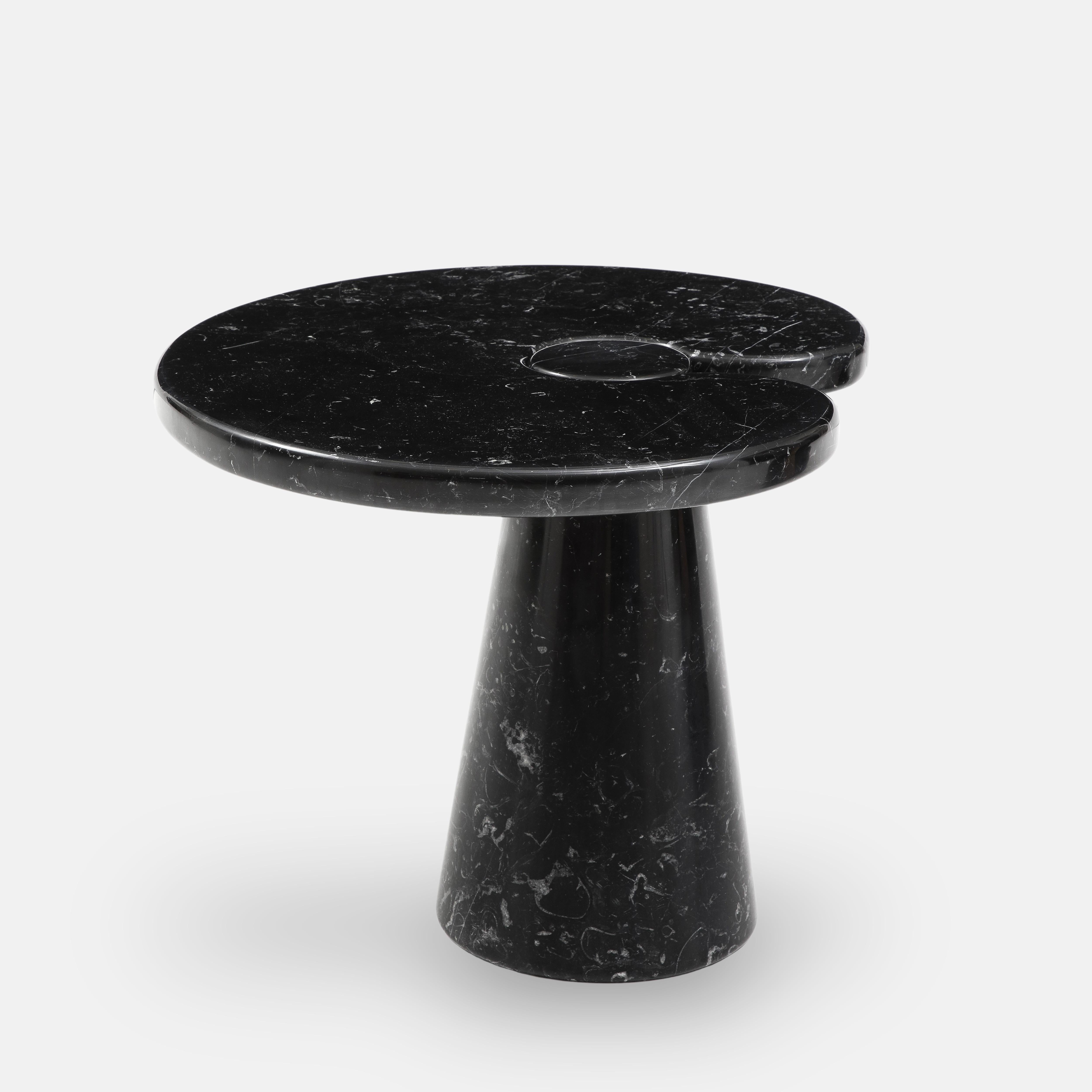 Angelo Mangiarotti Nero Marquina Marble Side Table from 'Eros' Series, 1971 1