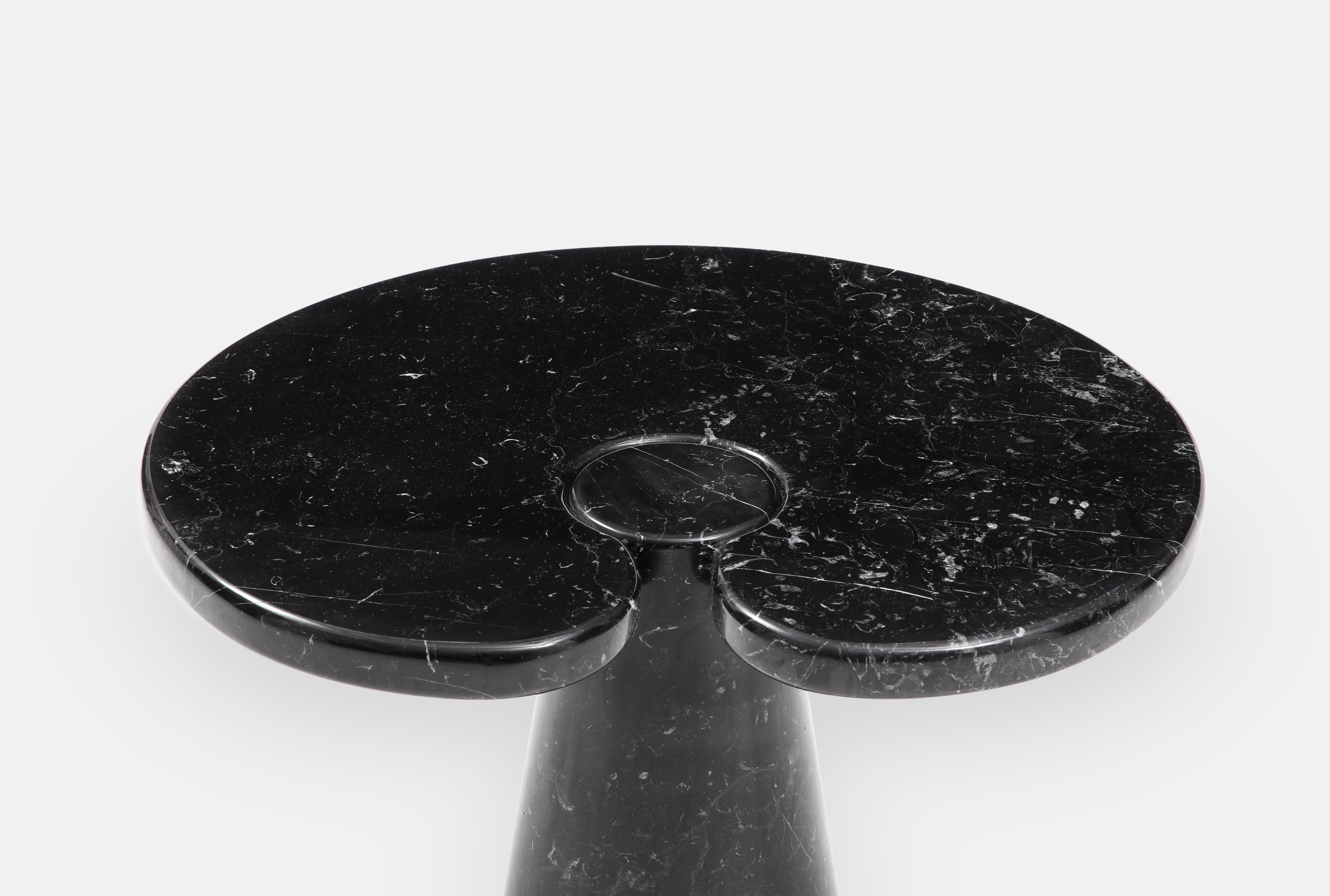 Angelo Mangiarotti Nero Marquina Marble Side Table from 'Eros' Series, 1971 2