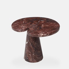Angelo Mangiarotti Raro tavolino in marmo rosso della serie 'Eros', 1971