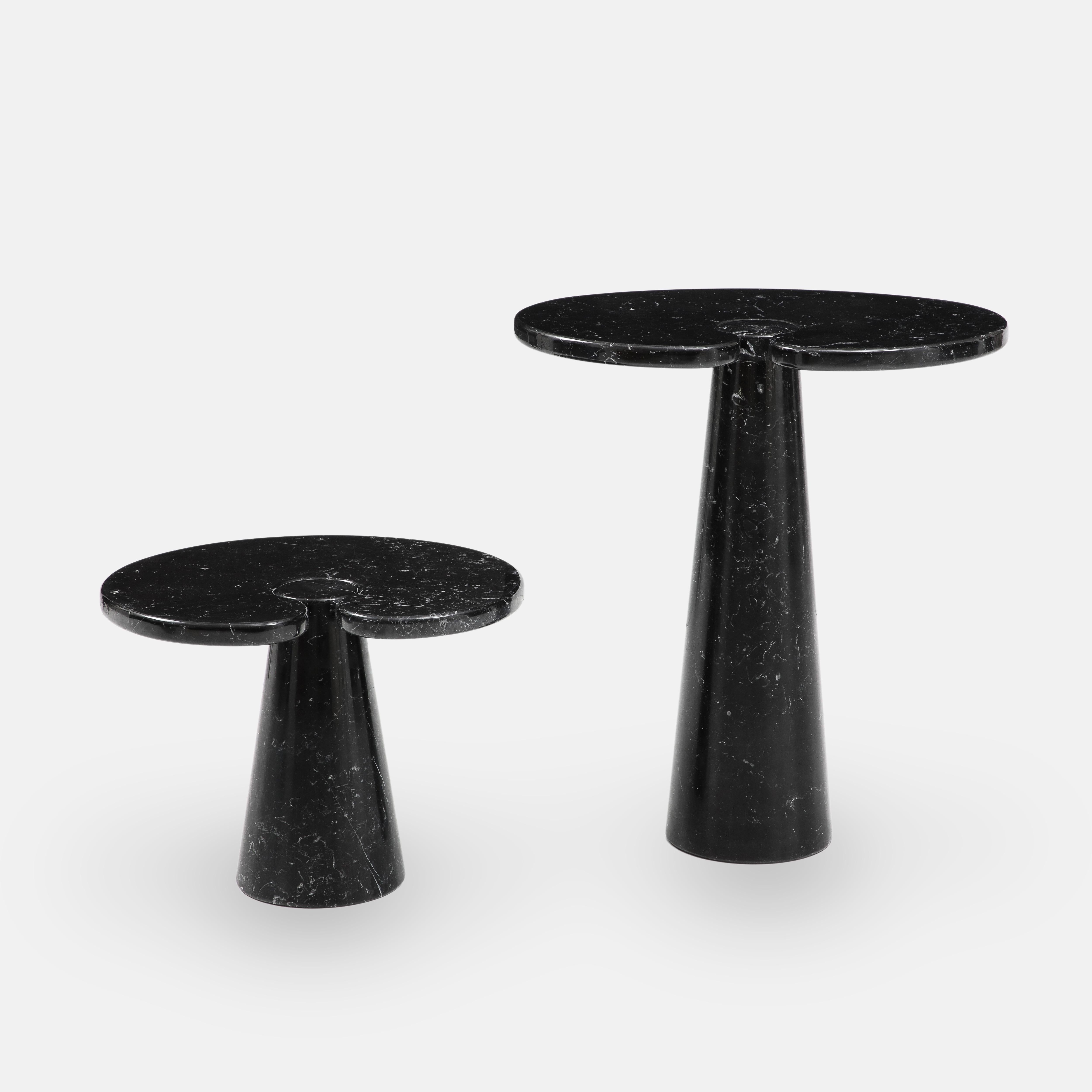 Angelo Mangiarotti Nero Marquina Marble Tall Side Table from Eros Series, 1971 For Sale 6
