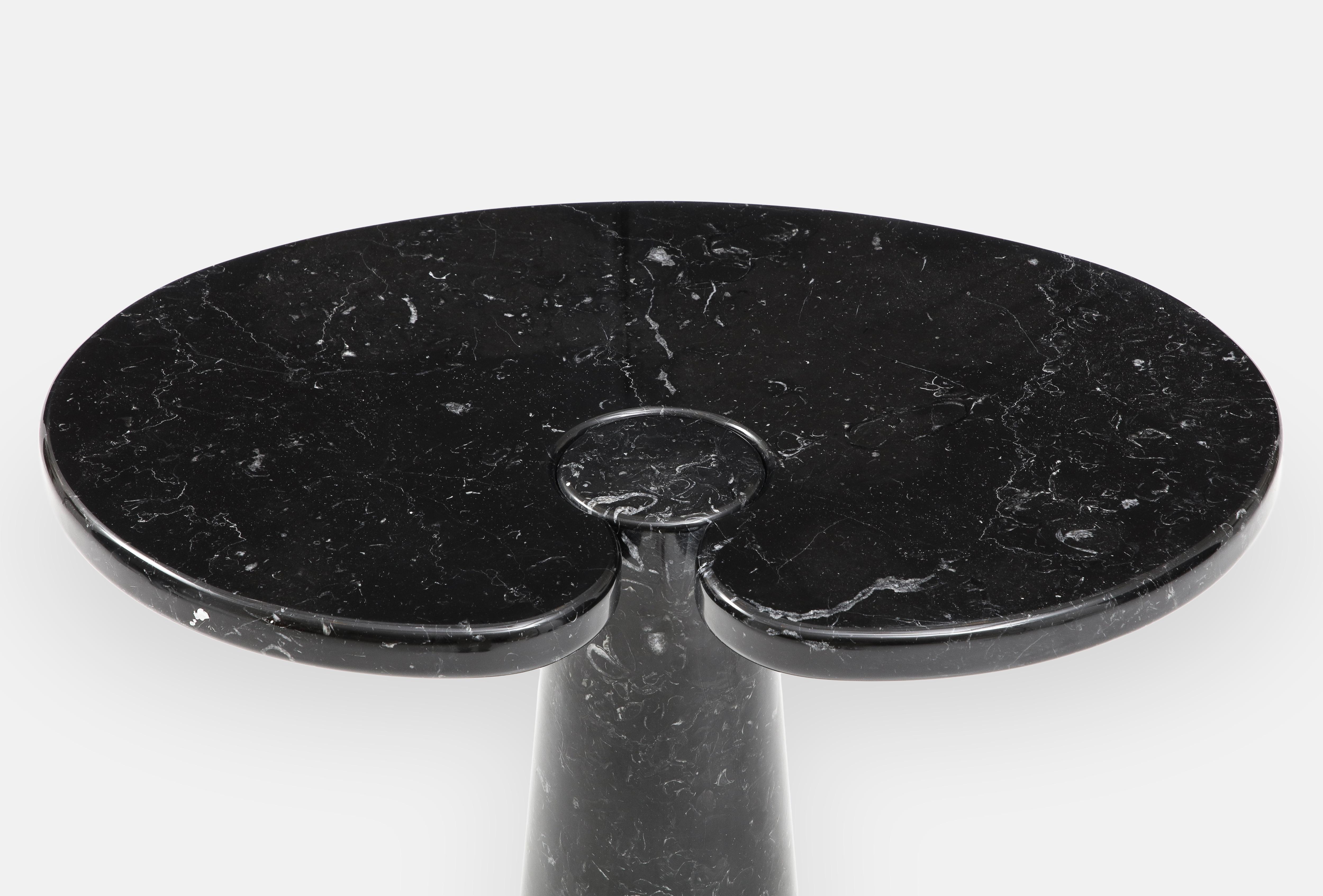 Angelo Mangiarotti Nero Marquina Marble Tall Side Table from Eros Series, 1971 For Sale 2