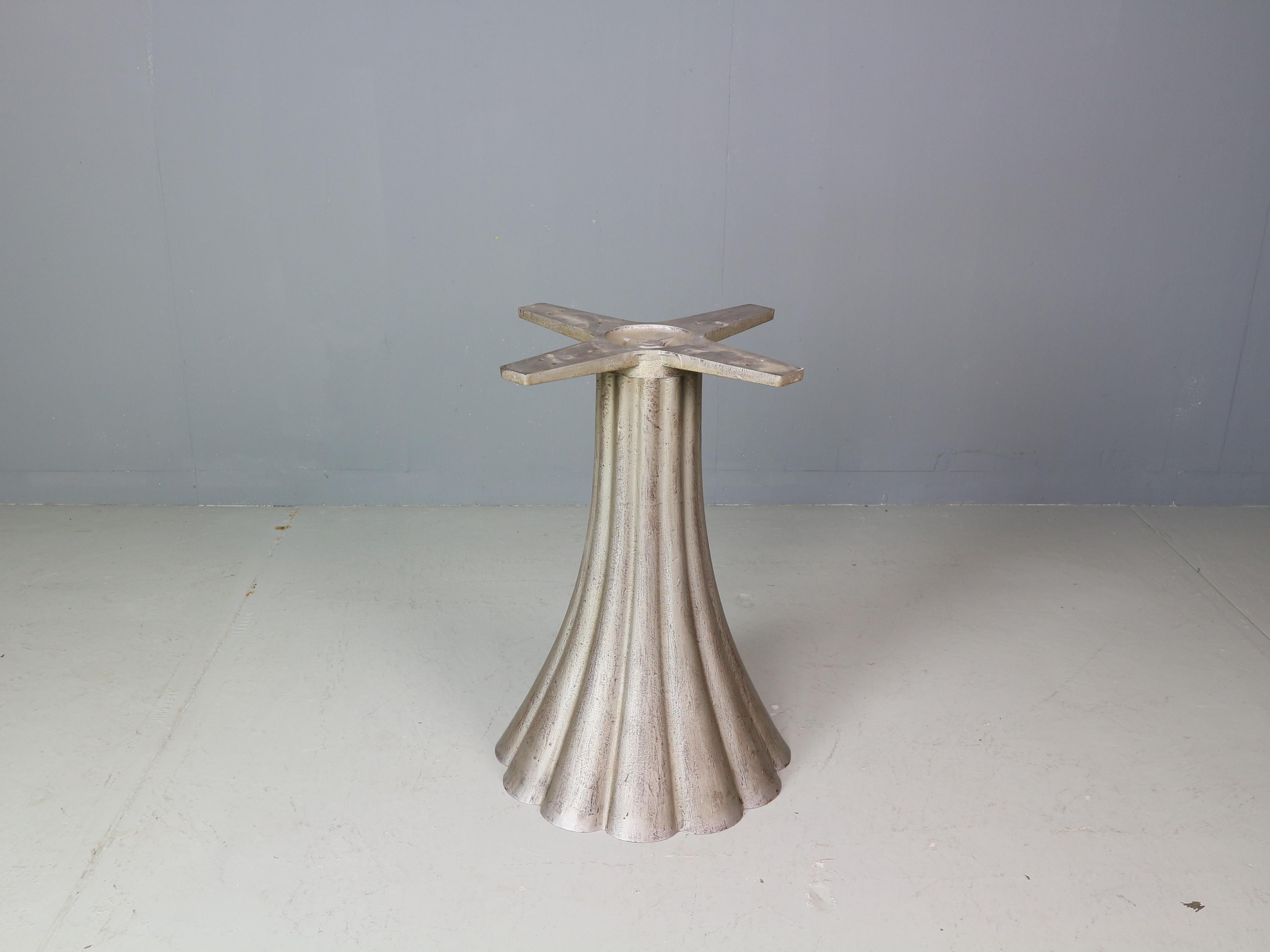 Angelo Mangiarotti Oval Marble & Iron Cast Dinning Table, 1970's Italy 3