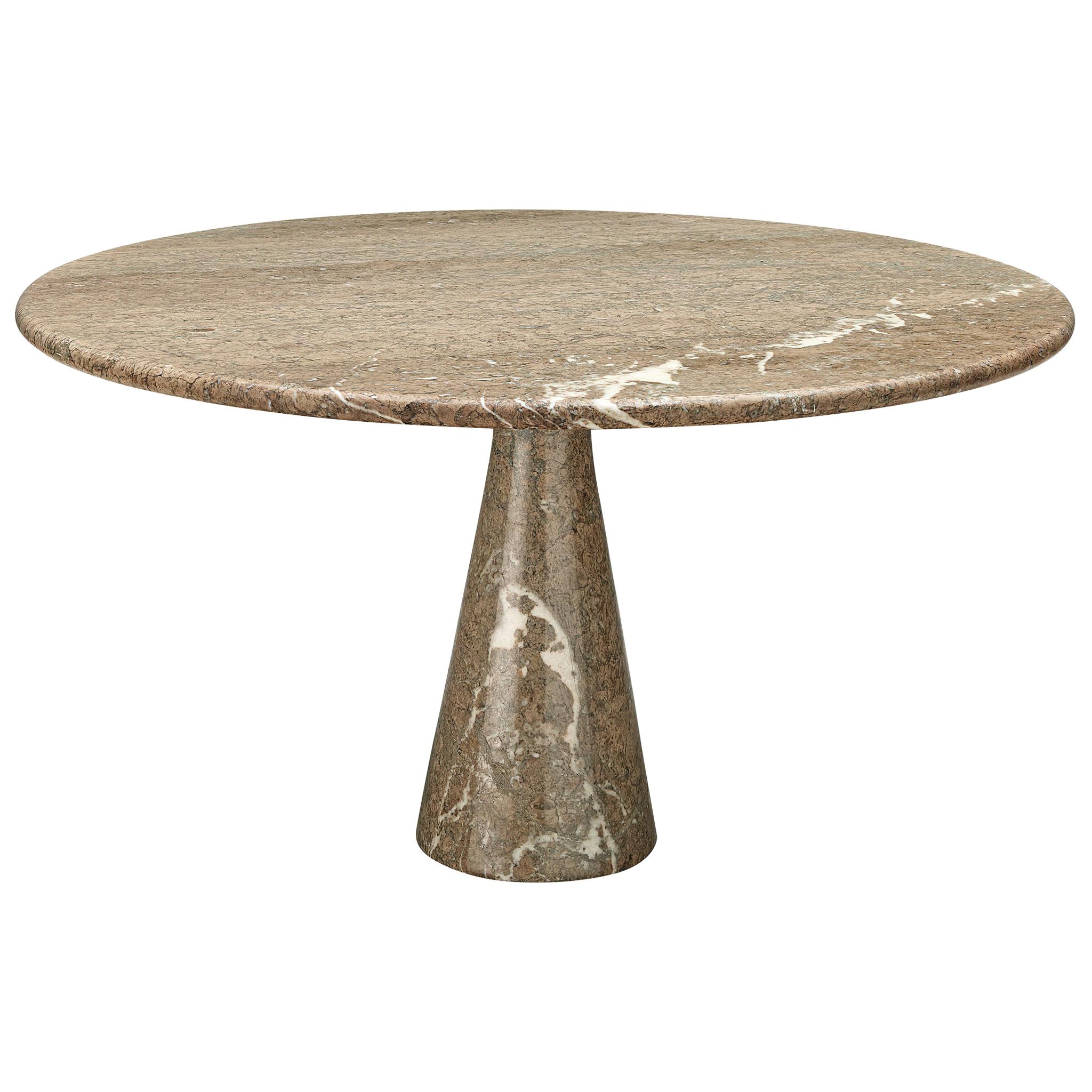 Angelo Mangiarotti Pedestal Table in Marble