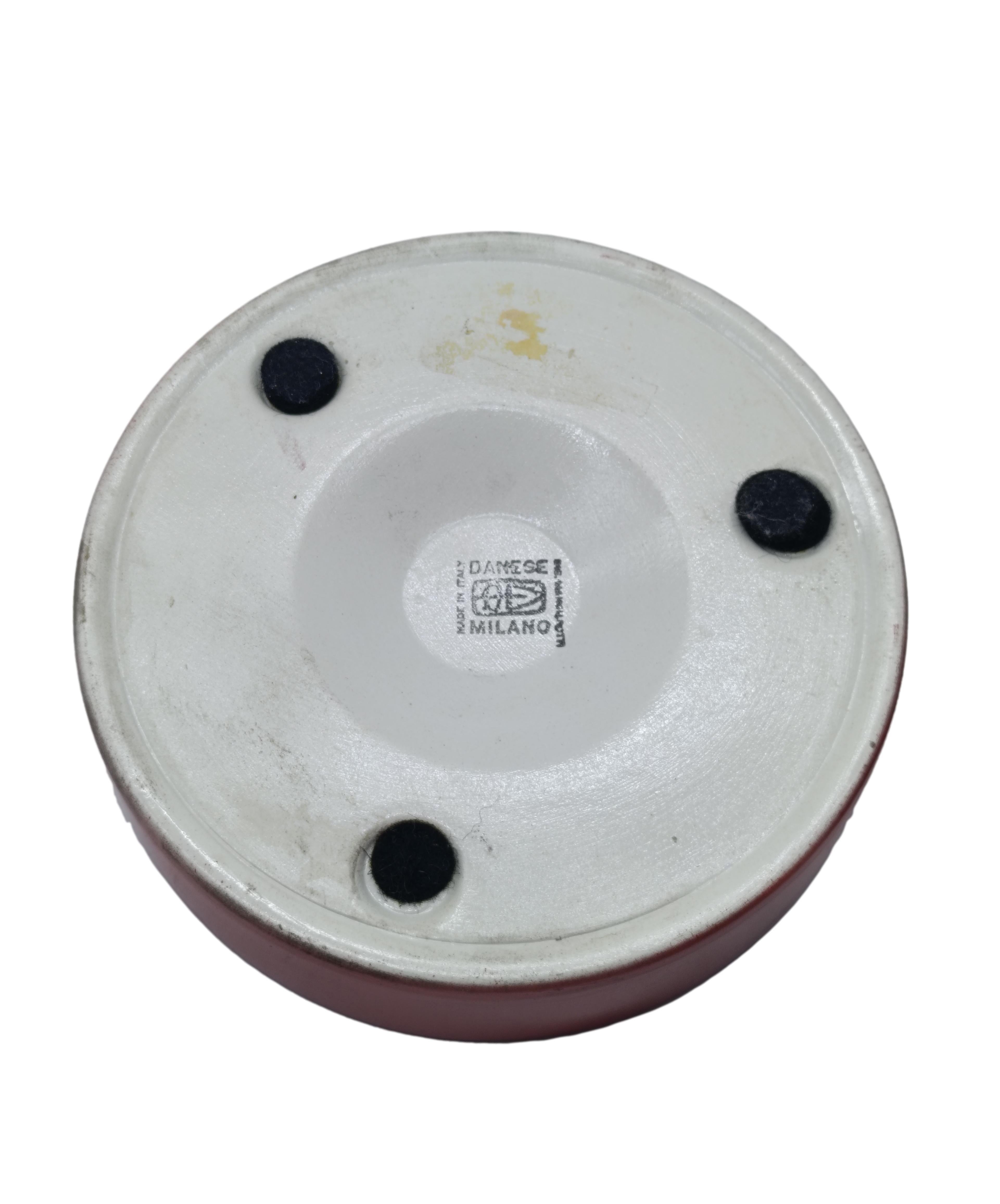 Angelo Mangiarotti per Danese Posacenere Rosso 