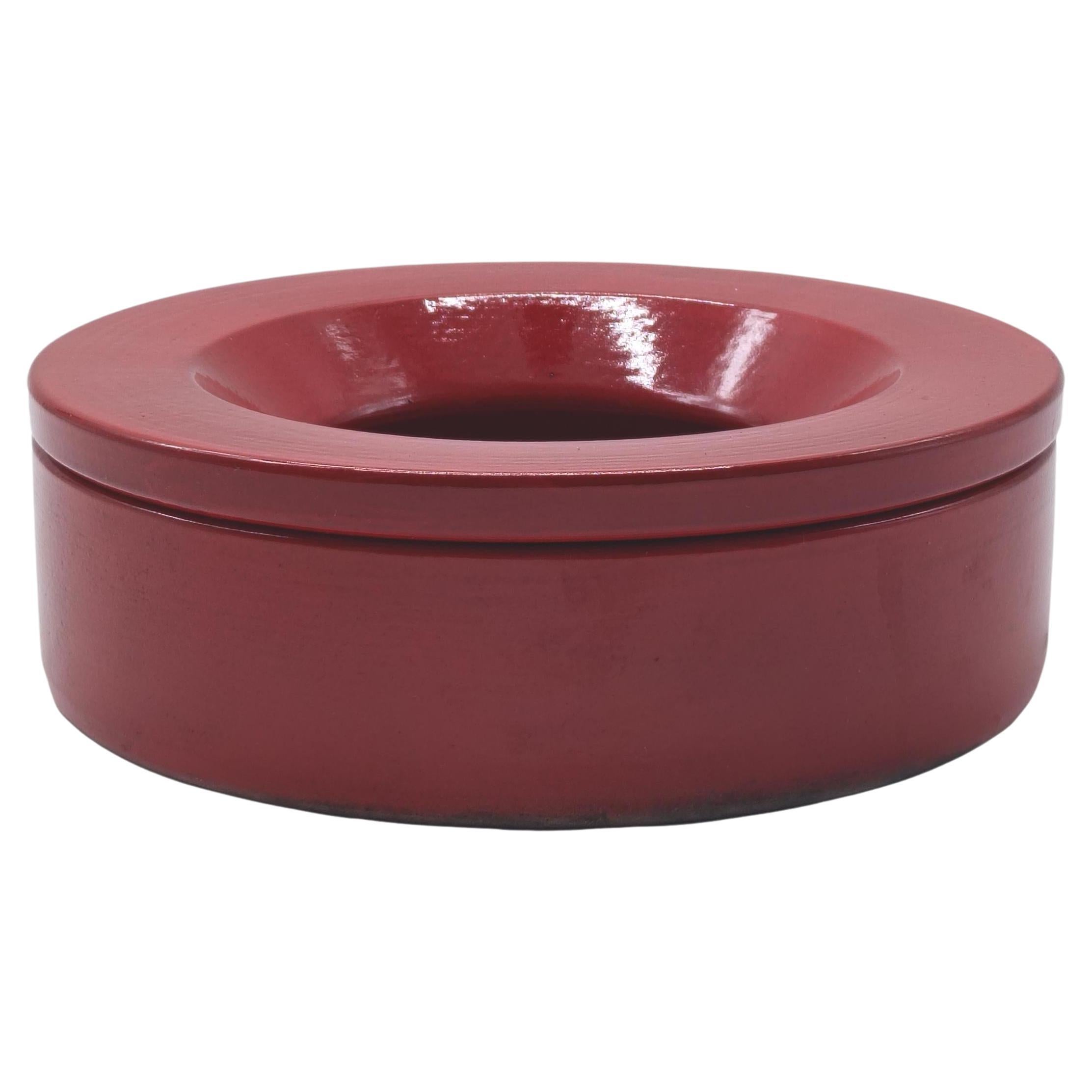 Angelo Mangiarotti per Danese Posacenere Rosso "Barbados", Italia 1960s For Sale