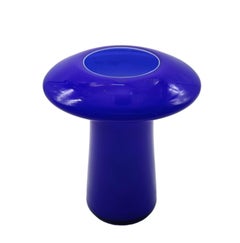 Angelo Mangiarotti per Knoll International Vaso in Vetro Blu Cobalto, Italia 196