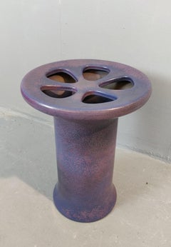Angelo Mangiarotti Purple Umbrella Stand, 1970s