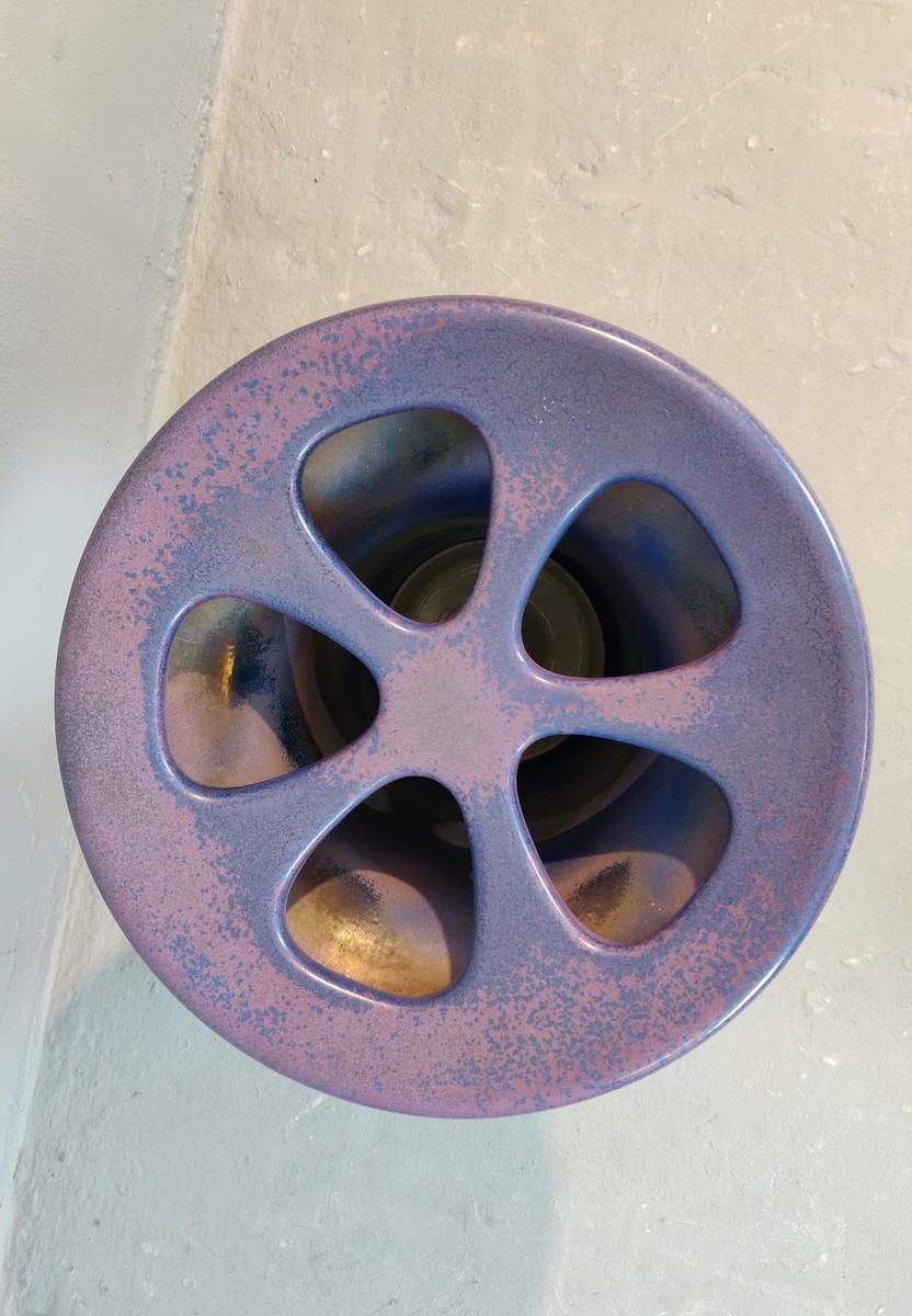Angelo Mangiarotti Purple Umbrella Stand, 1970s In Good Condition For Sale In Brussels, BE
