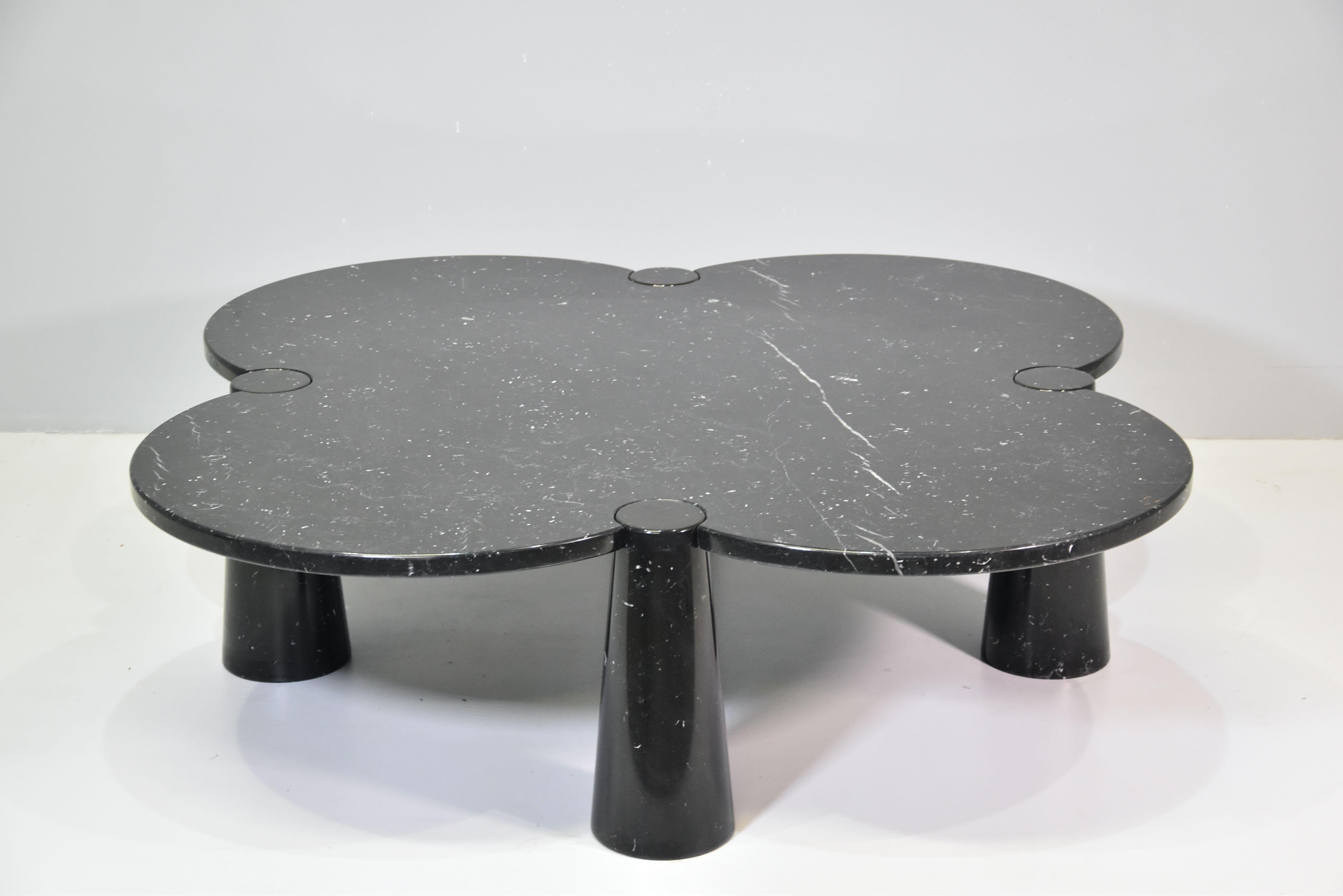 Angelo Mangiarotti’s (1921-2012) central philosophy as an architect was to create forms that responded directly to the material’s properties. 
The weight of marble inspired him to create the quadrifoglio series of tables in the 1970s for Skipper.