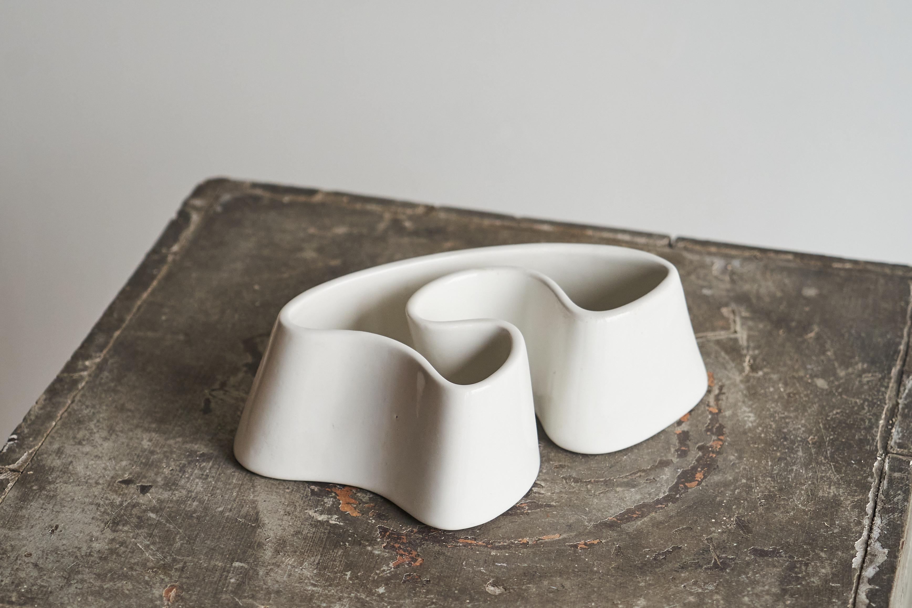 Mid-Century Modern Angelo Mangiarotti Rare Ceramic Object 'Tremiti Formalibera' Danese Milano 1964 For Sale