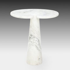 Angelo Mangiarotti Skipper "Eros" Carrara Marble Tall Side Tables Consoles, 1971