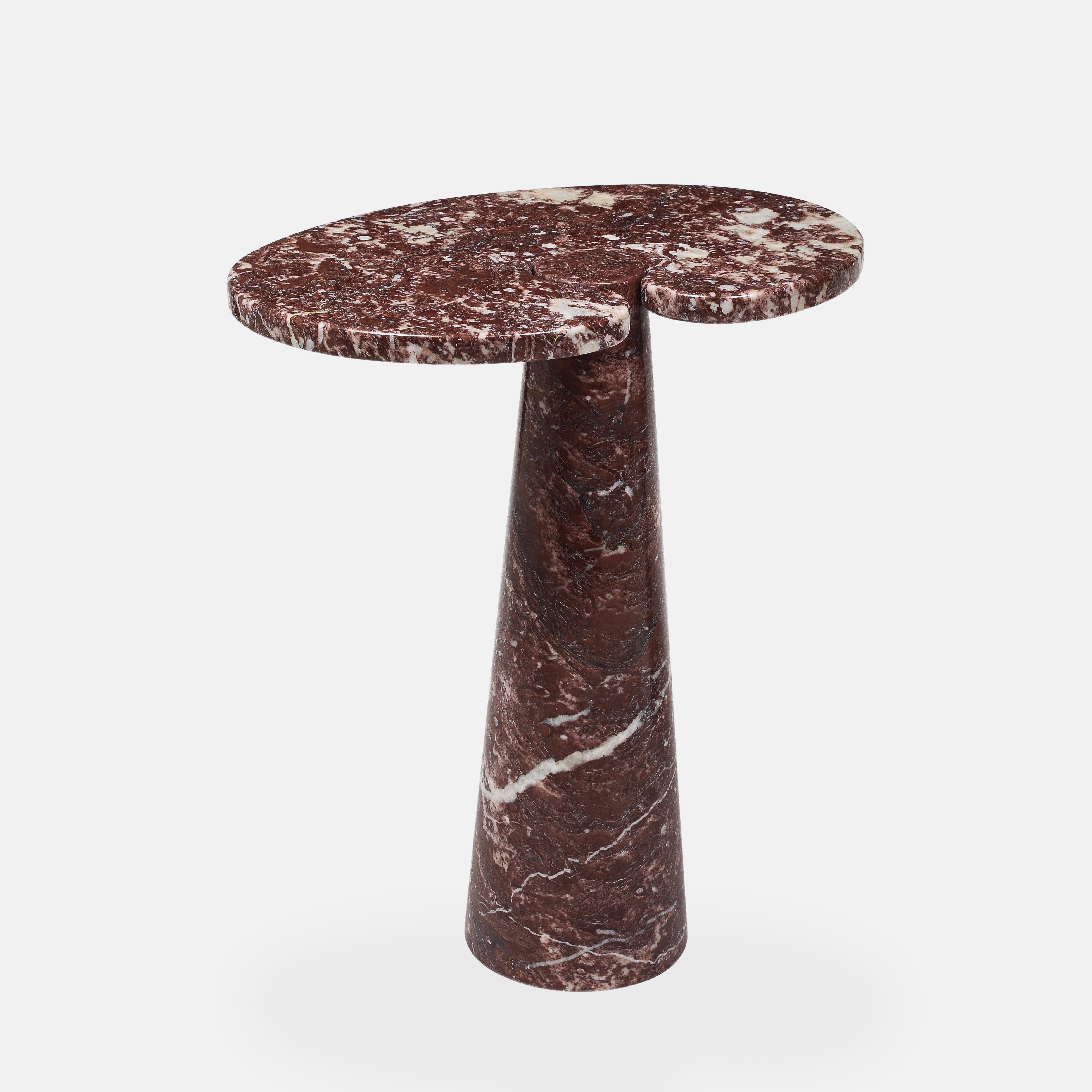 Angelo Mangiarotti Table d'appoint ou console en marbre rosso, 1971 en vente 2