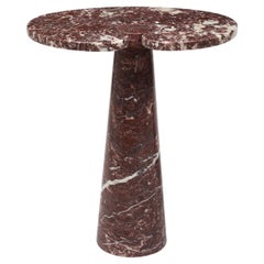 Angelo Mangiarotti Rare Rosso Marble Side or Console Table, 1971
