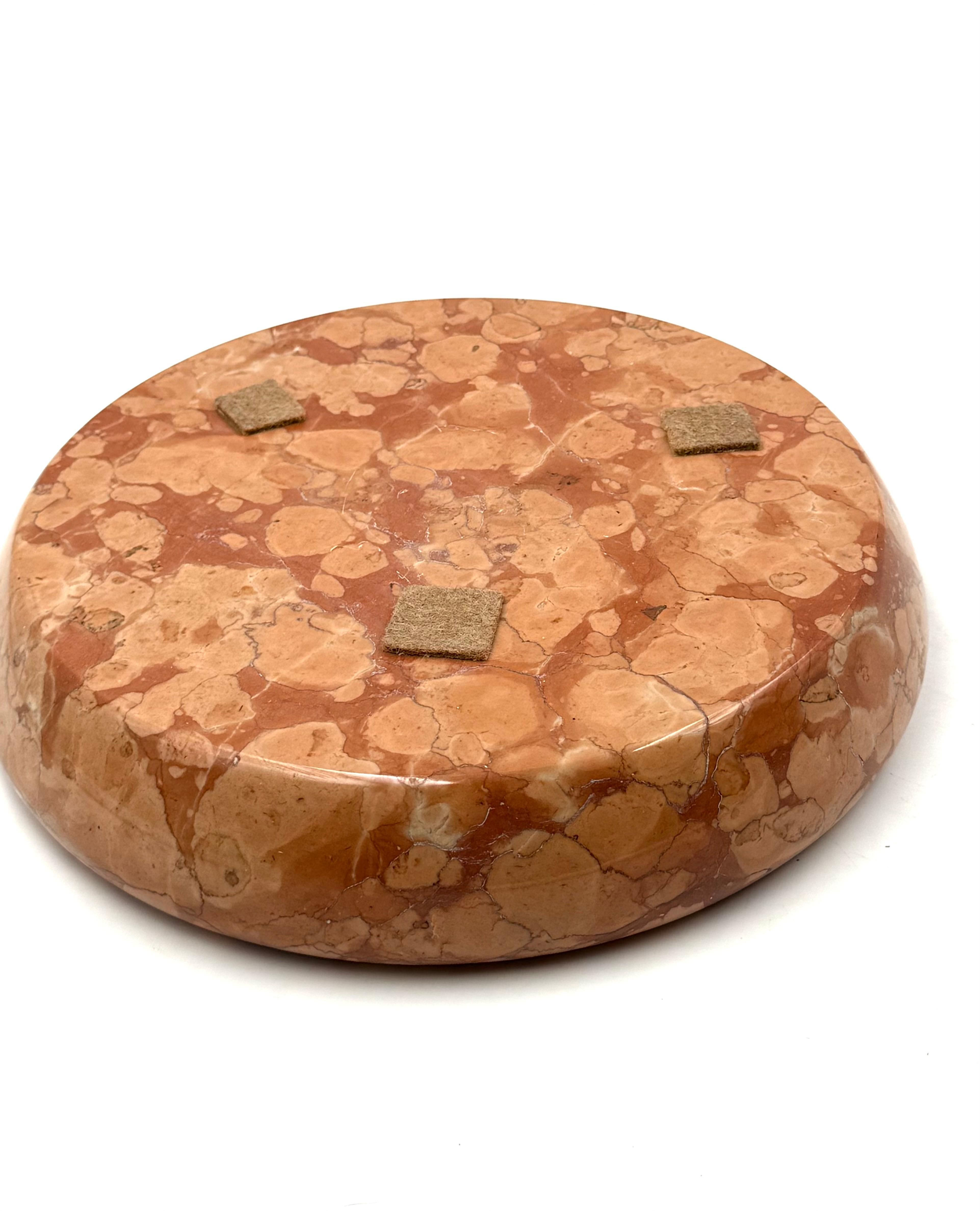 Angelo Mangiarotti, red marble centerpiece / bowl, Knoll Internat. Italy, 1970s en venta 7
