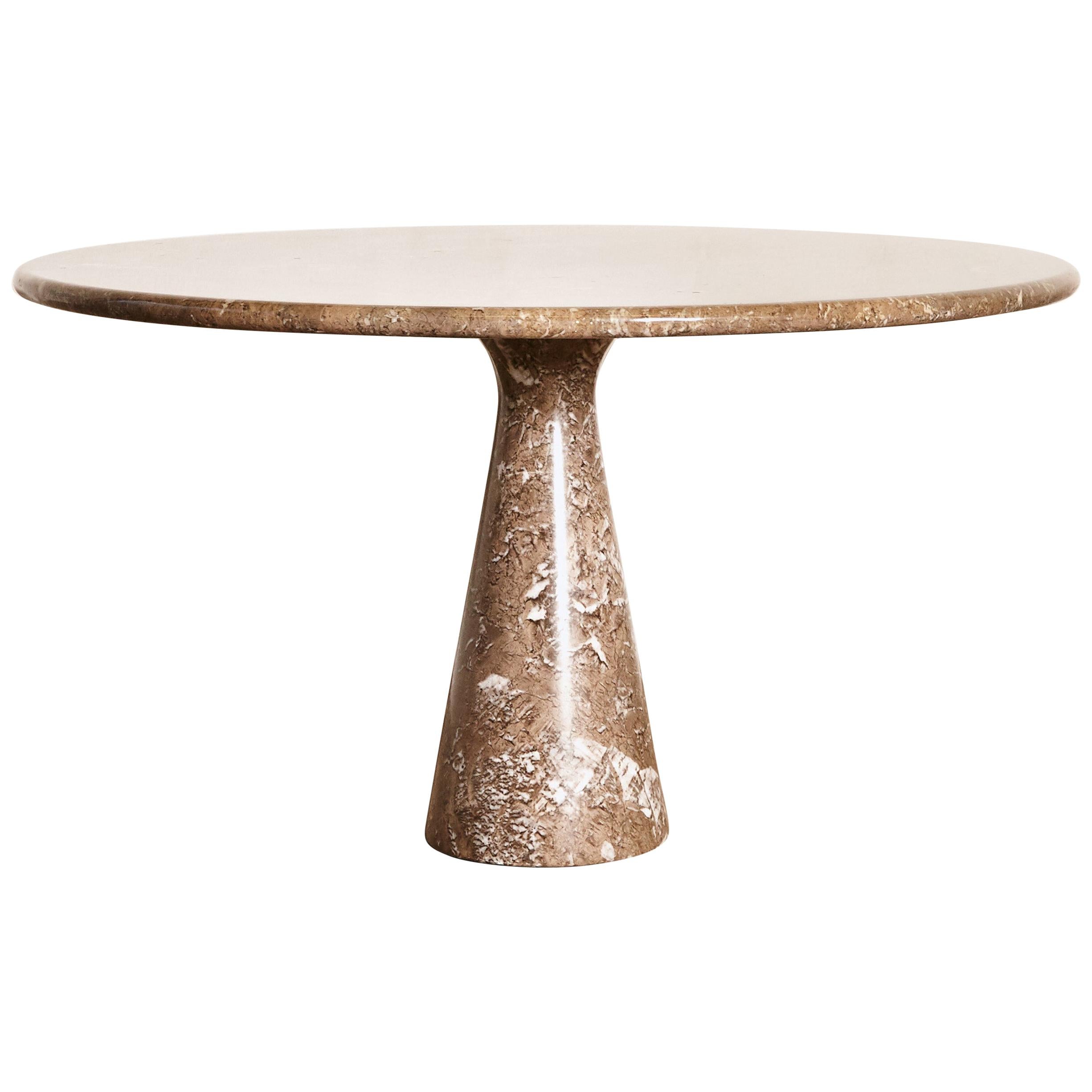 Angelo Mangiarotti Round Marble M1 Dining Table, Italy, 1960s/70s