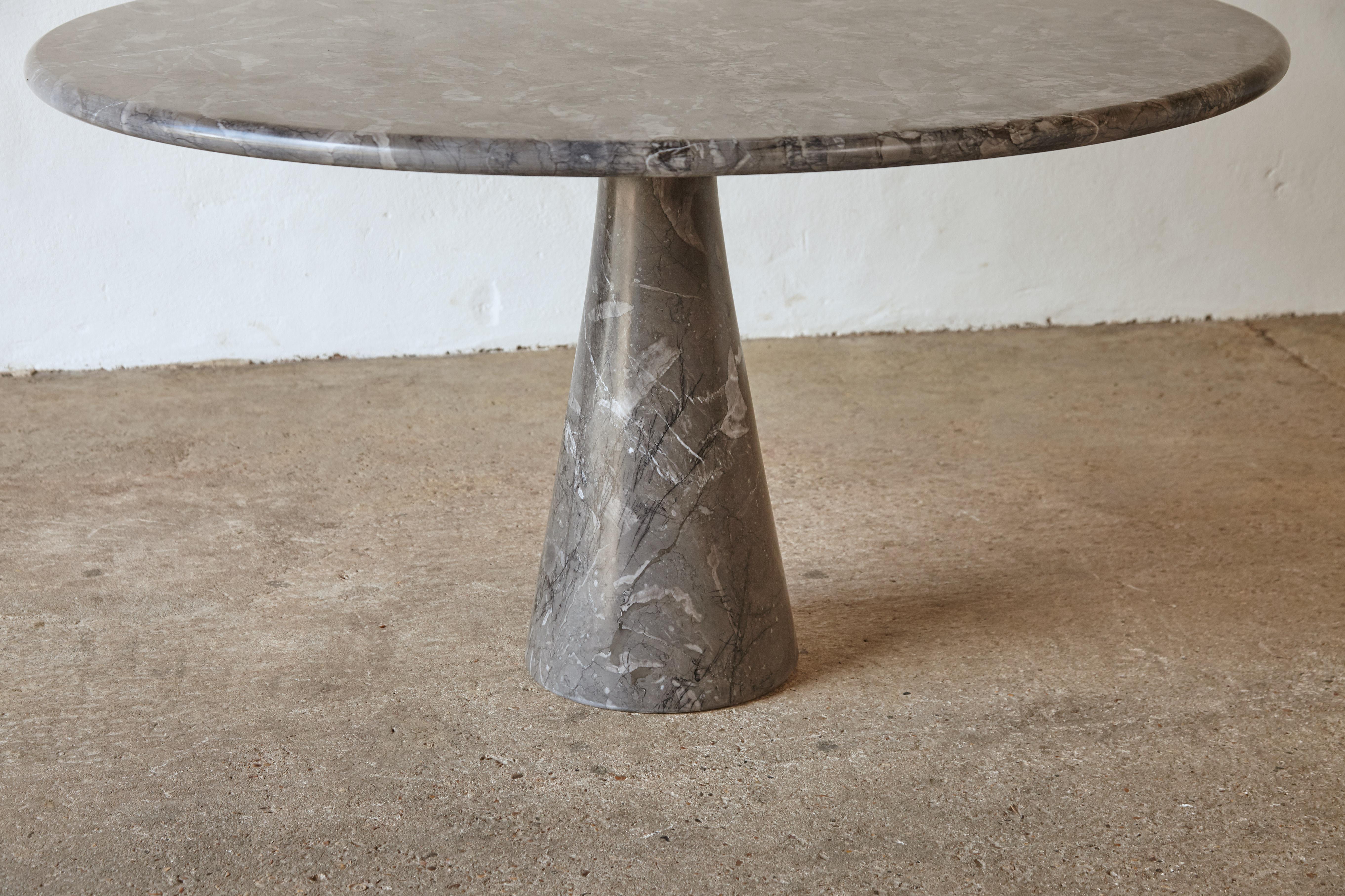 20th Century Angelo Mangiarotti Round Marble M1 Dining Table, Italy, 1960s/70s