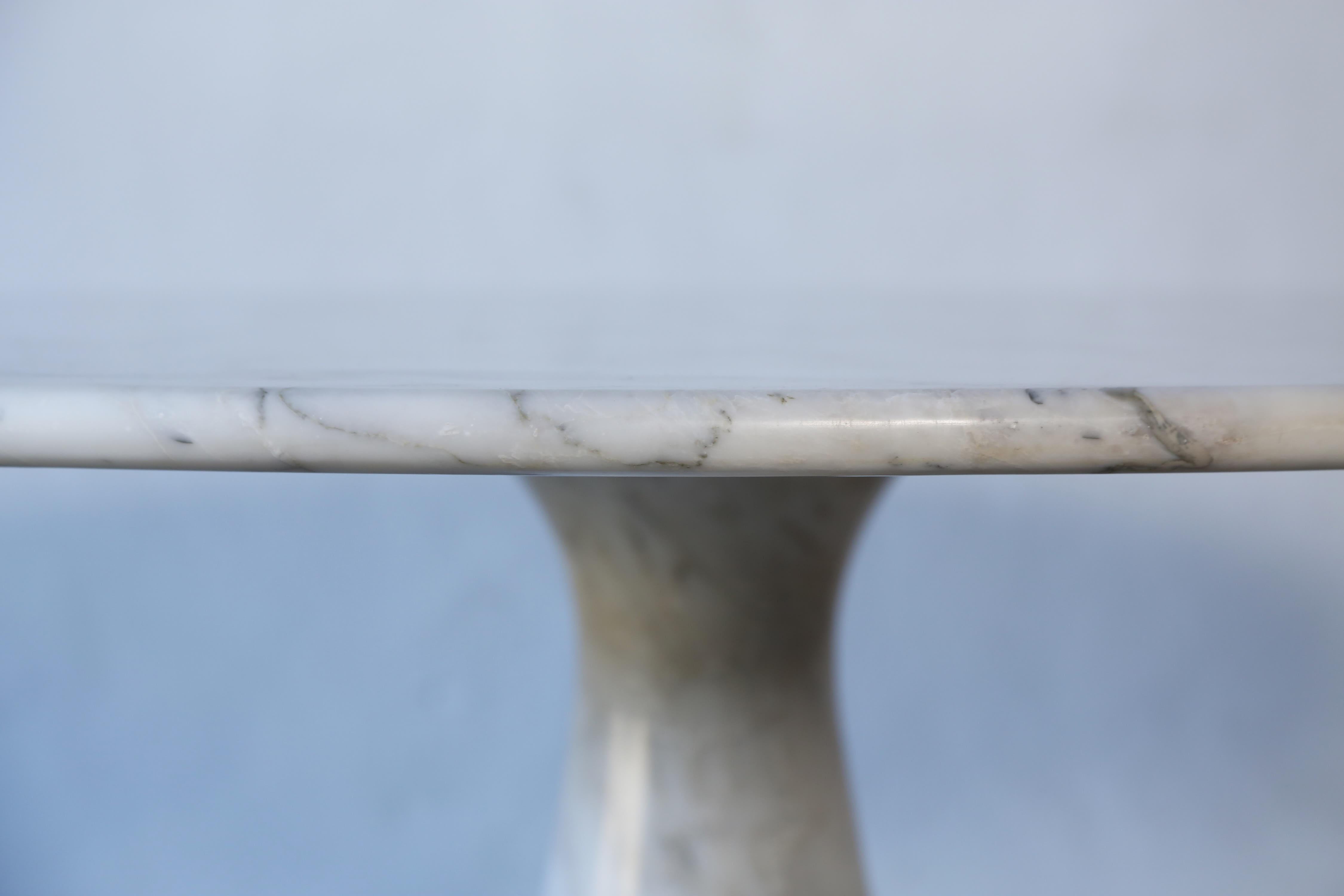 Angelo Mangiarotti Round Marble M1 Dining Table, Italy, 1970s For Sale 6