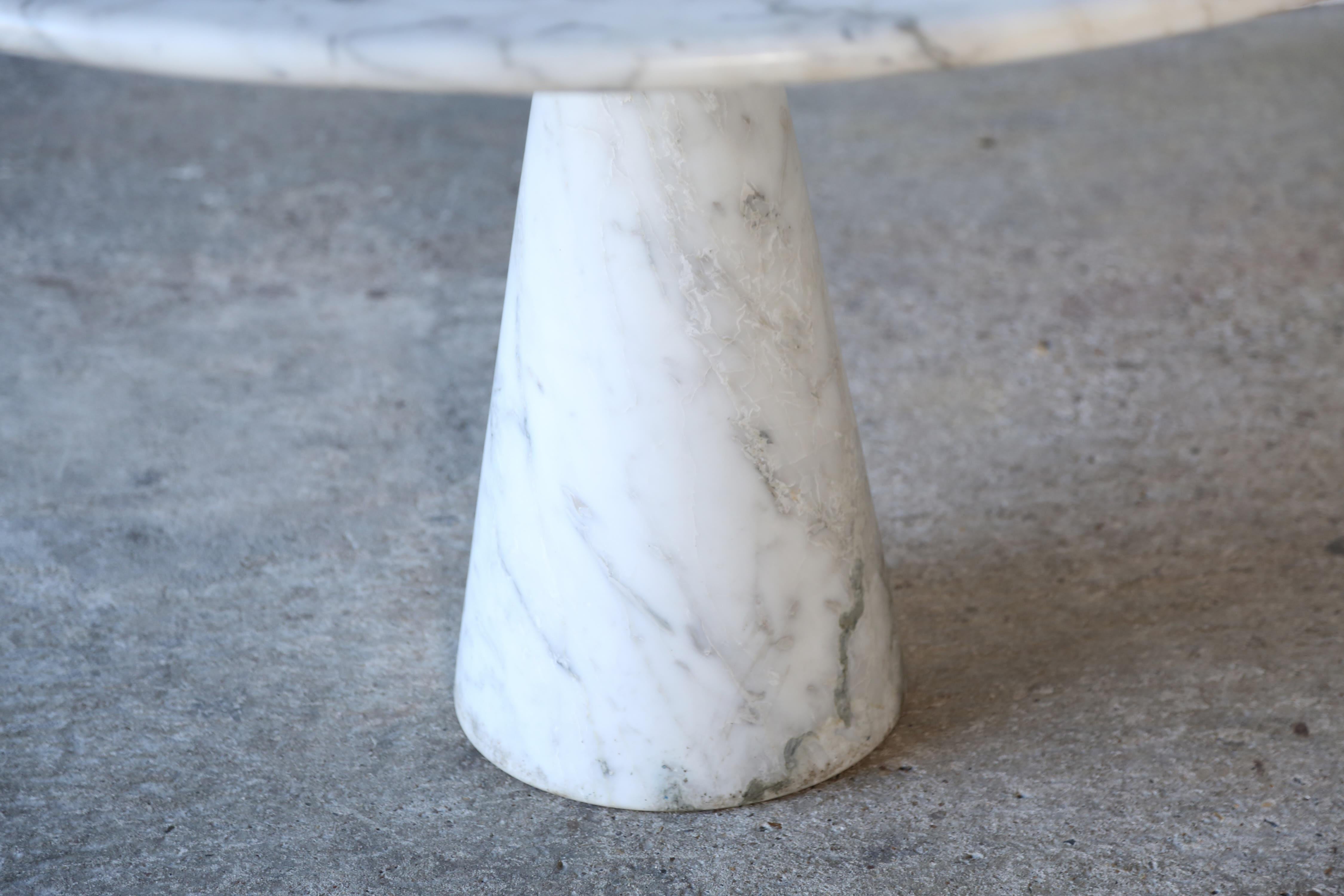 Angelo Mangiarotti Round Marble M1 Dining Table, Italy, 1970s In Good Condition For Sale In London, GB