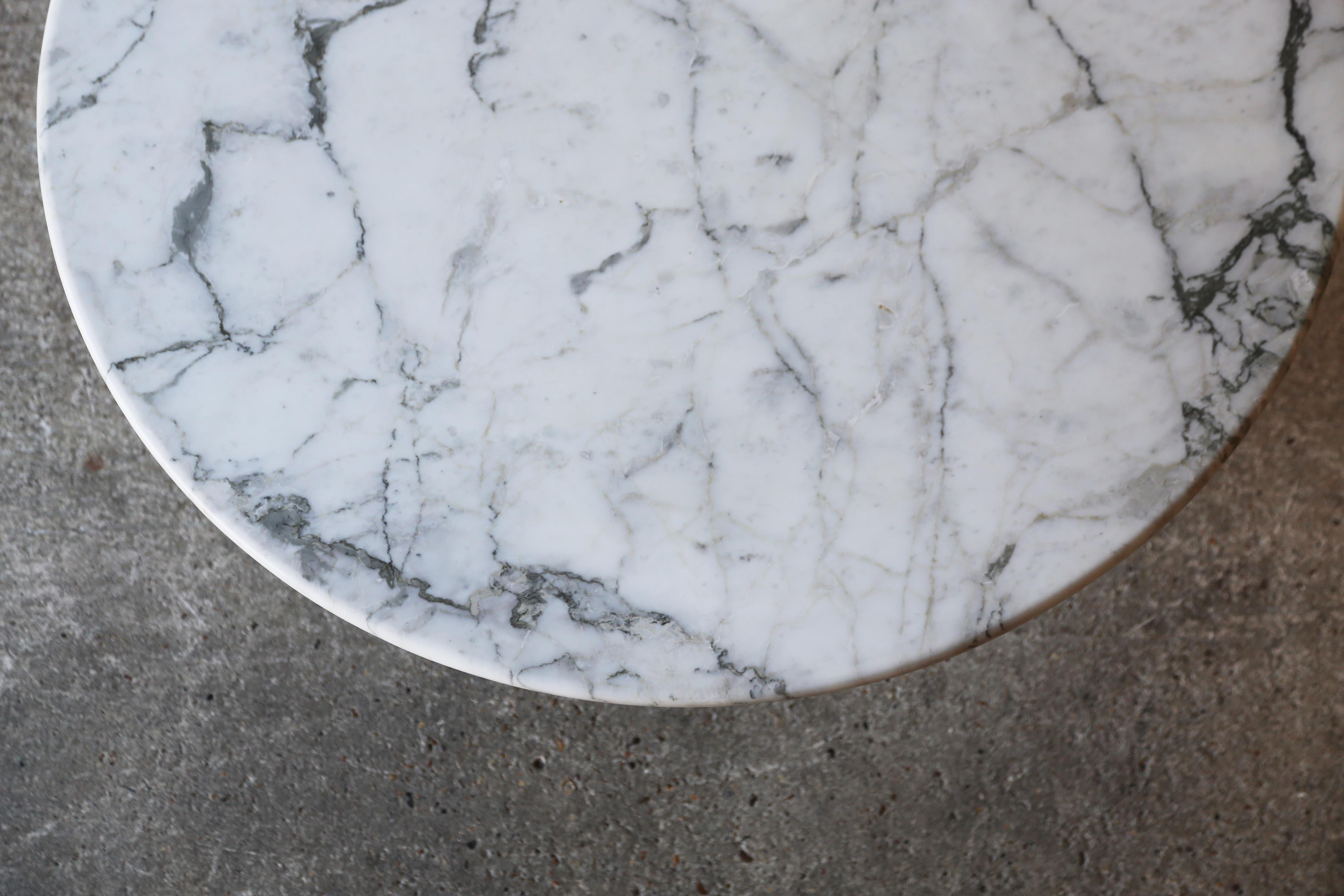 Angelo Mangiarotti Round Marble M1 Dining Table, Italy, 1970s For Sale 1